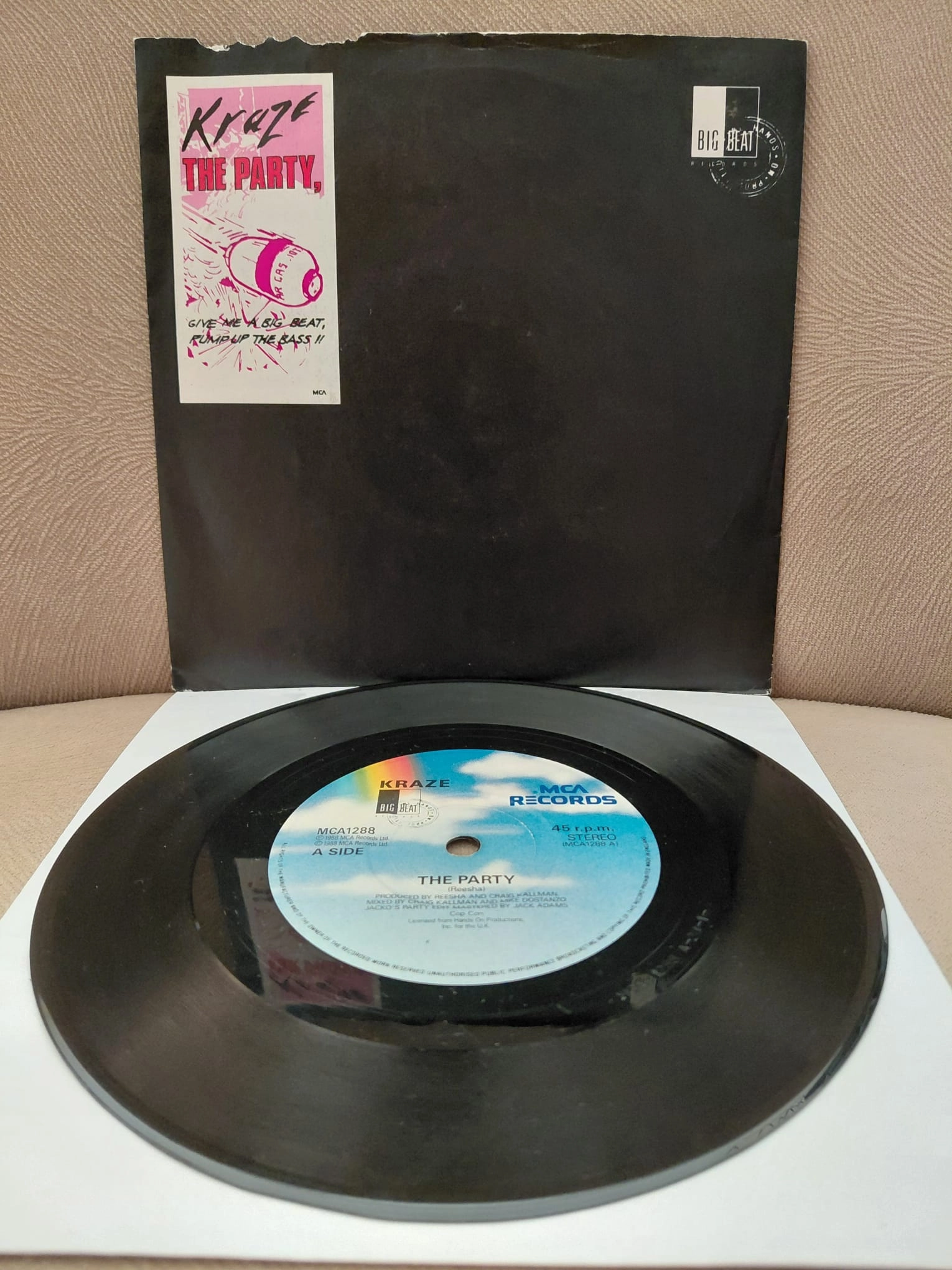 Kraze  –  The Party - 1988  İngiltere Basım 45’lik  Plak