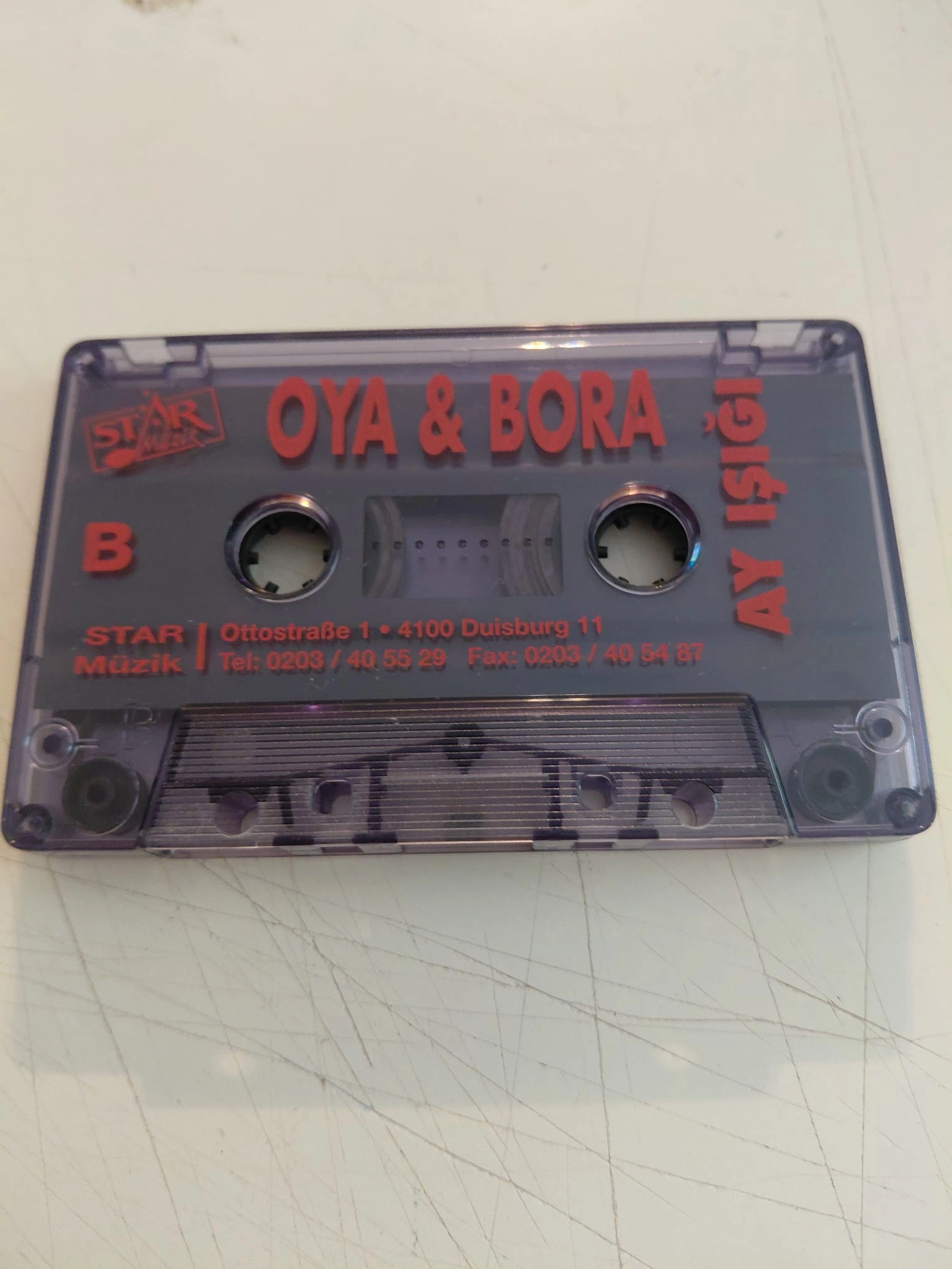 Oya & Bora – Ay Işığı - Almanya Basım Kaset Albüm/ Star Müzik /Kapaksız-2.el