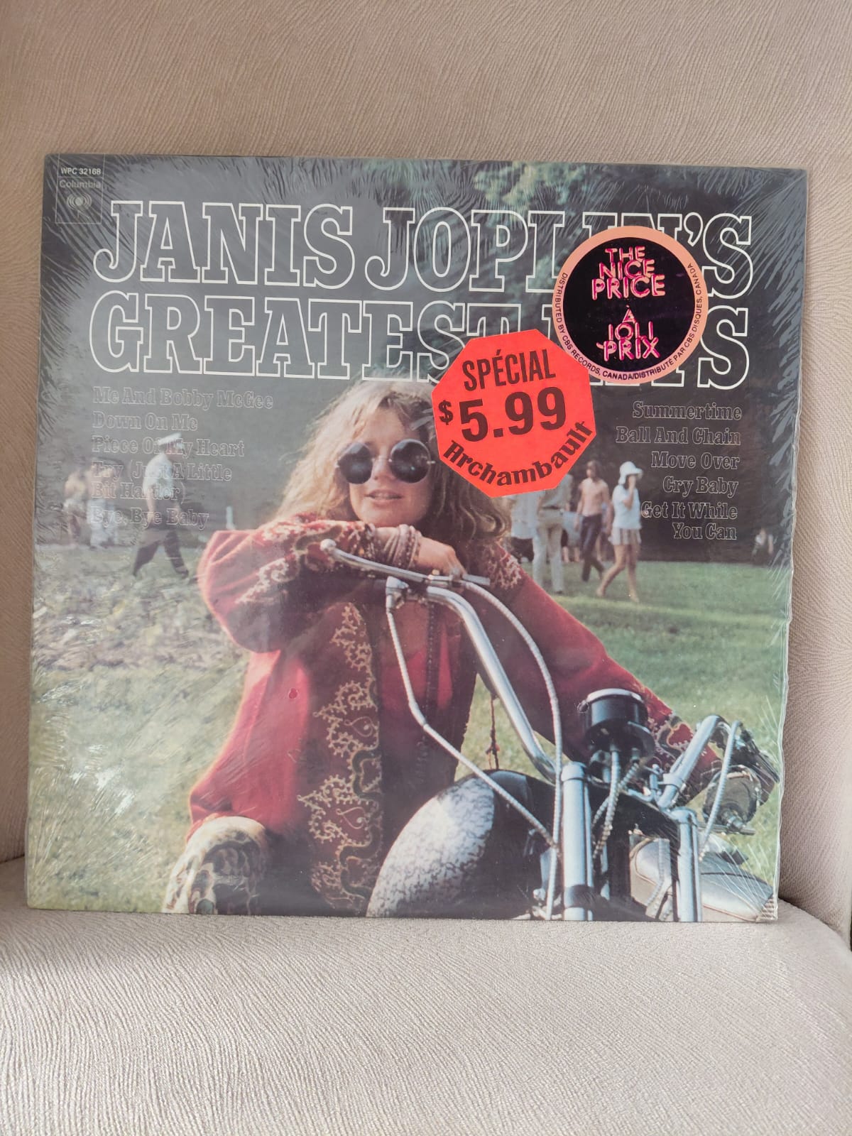 Janis Joplin – Janis Joplin’s Greatest Hits - 1972 Kanada Basım LP Plak Albüm /Jelatininde