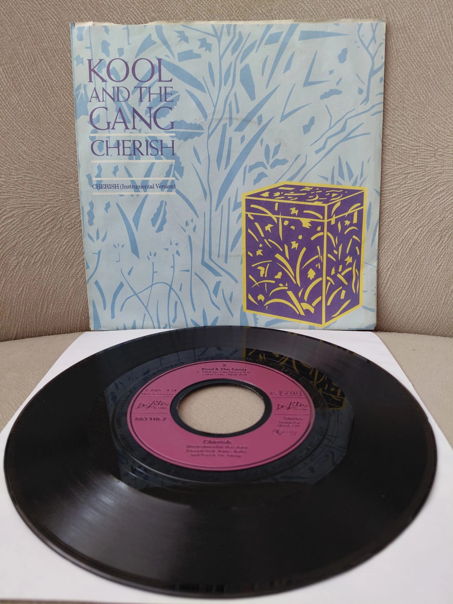 Kool And The Gang   – Cherish -  1985  Almanya Basım 45 lik Plak