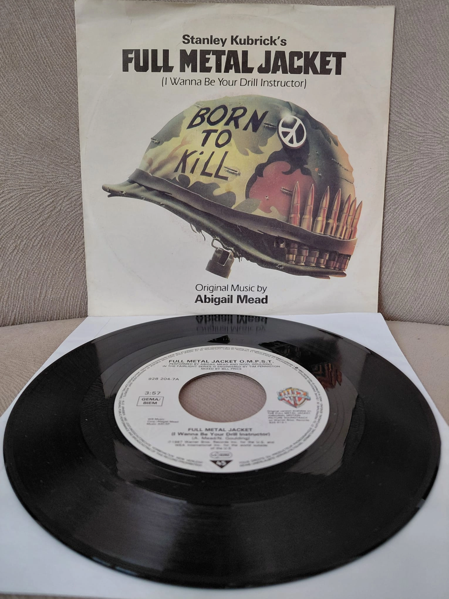Abigail Mead –  Full Metal Jacket (Soundtrack) -  1987  Almanya Basım 45 lik Plak
