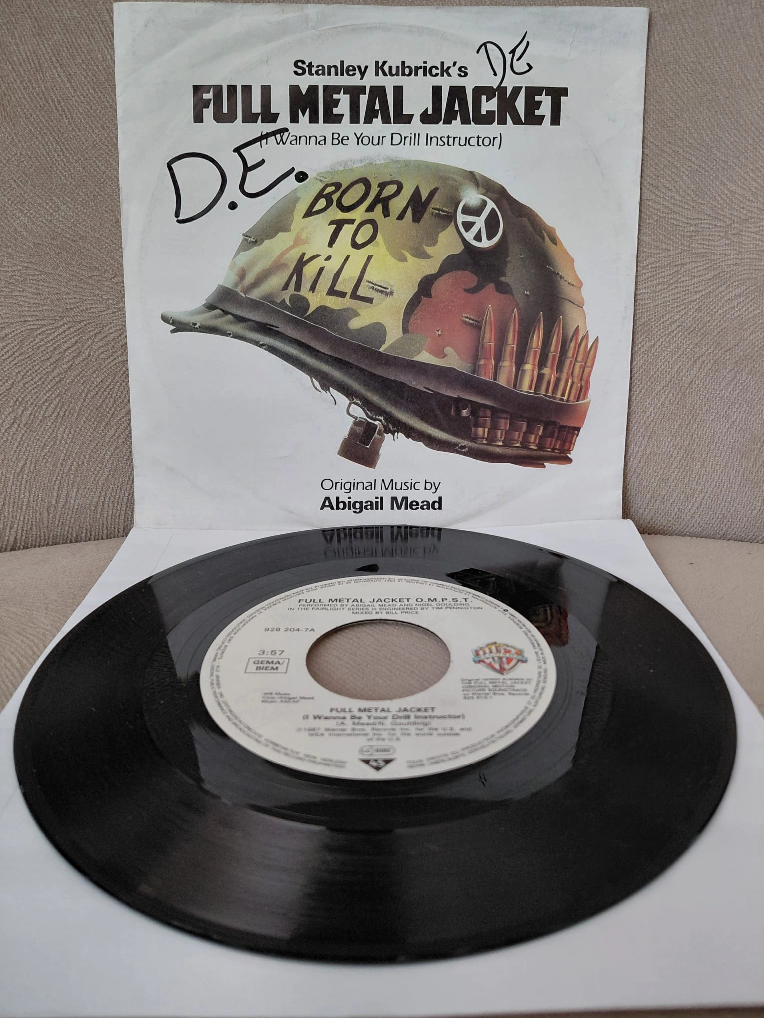 Abigail Mead –  Full Metal Jacket (Soundtrack) -  1987  Almanya Basım 45 lik Plak