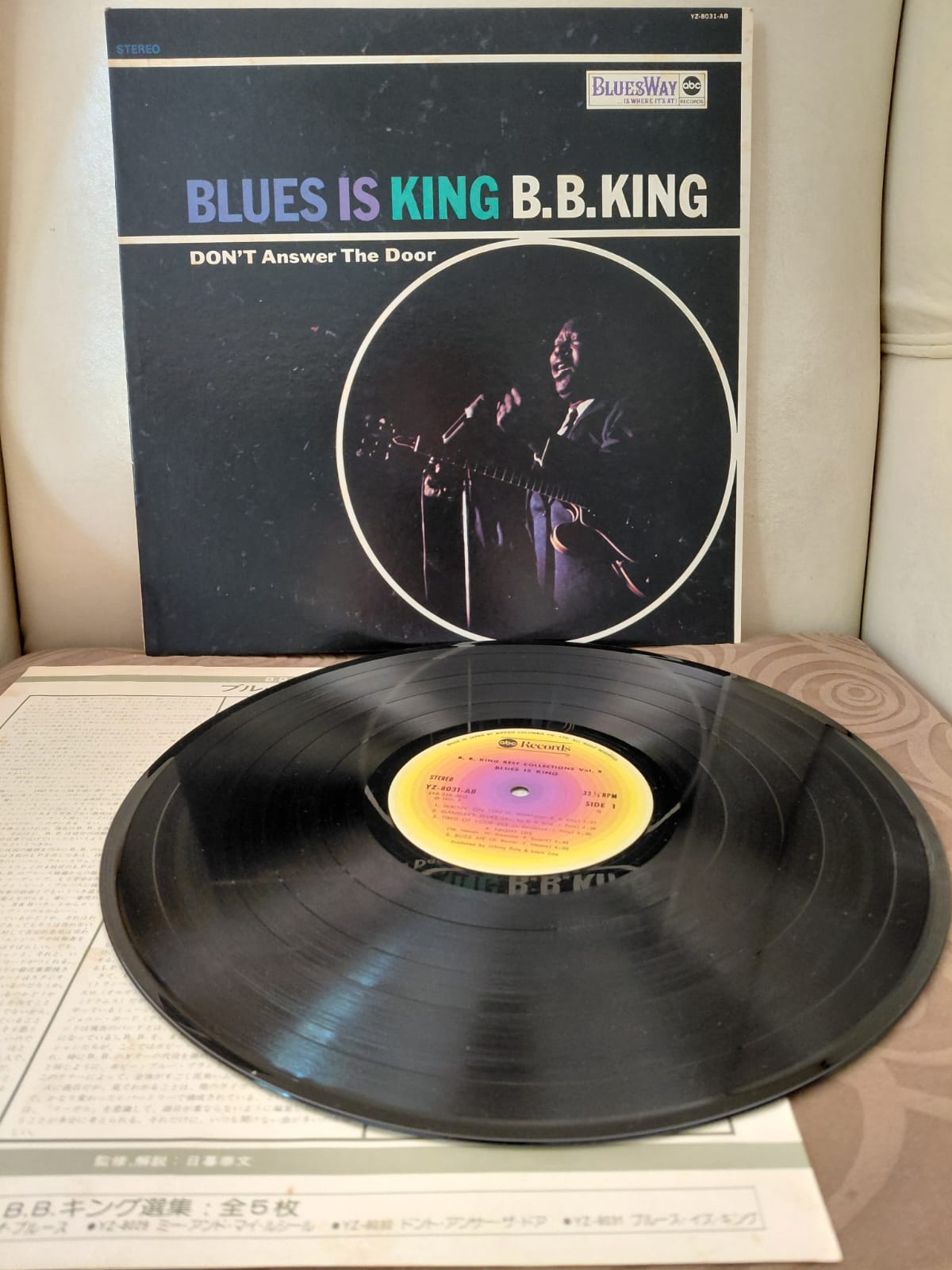 B.B. King – Blues Is King - 1977 Japonya Basım LP Plak- 2.EL