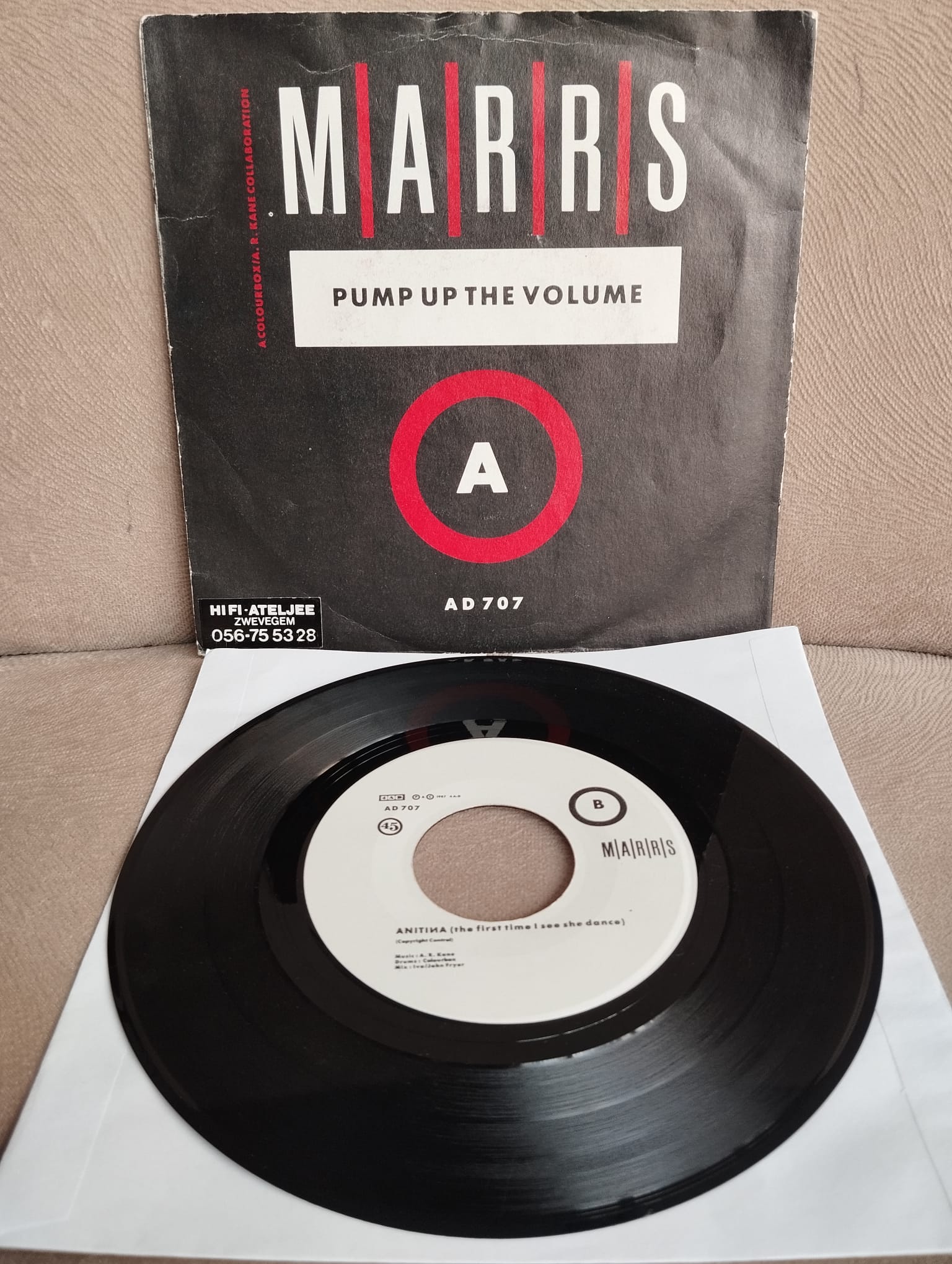 M.A.R.S - Pump Up The Volume - 1987 Hollanda Basım 45 LİK PLAK