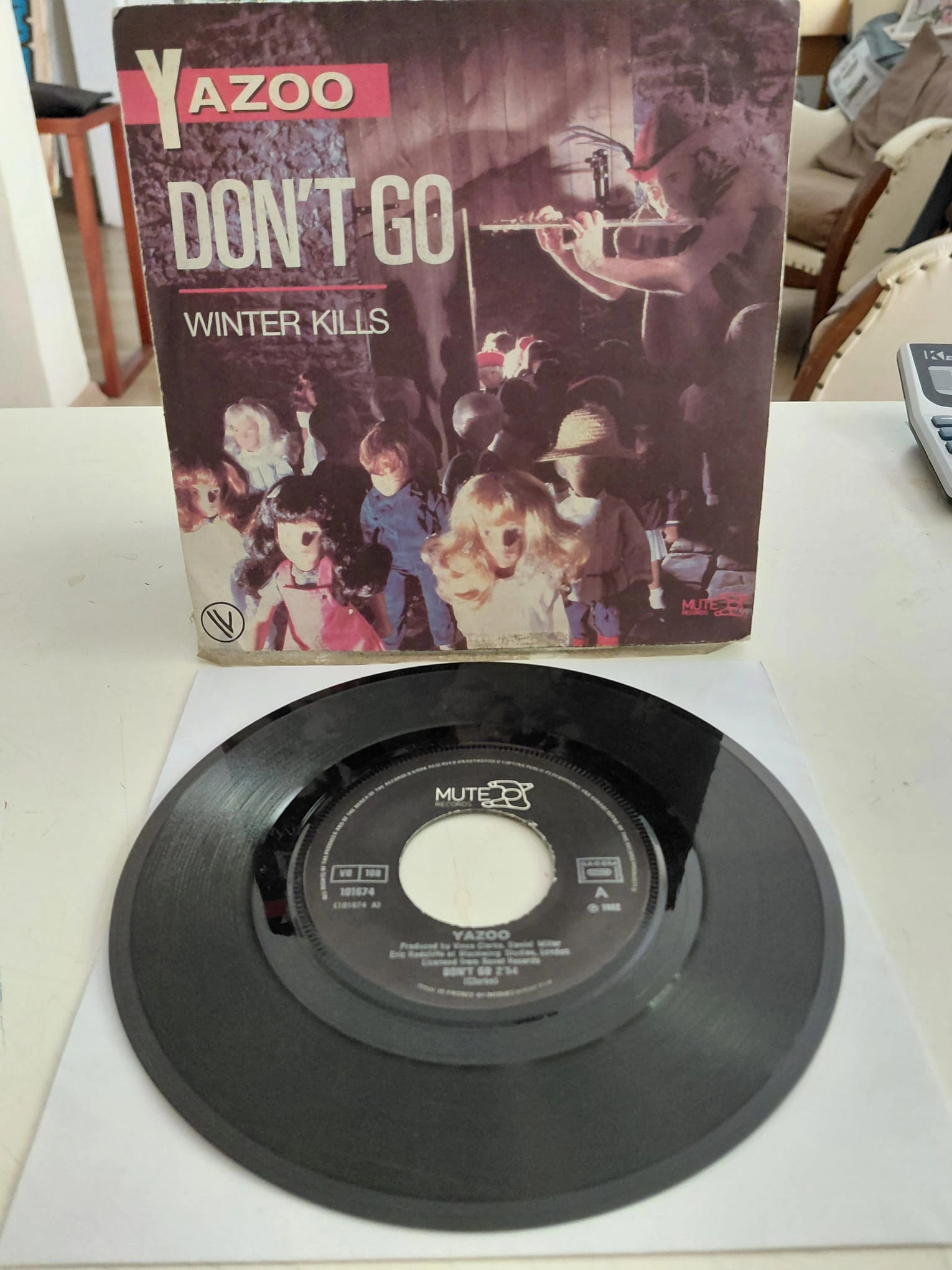 YAZOO -  Don’t Go -  1982 Fransa Basım 45lik Plak-2.el