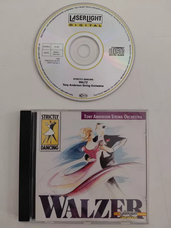 Tony Anderson String Orchestra – Strictly Dancing: Waltz - 1992 Almanya  Basım - CD Albüm-2.el