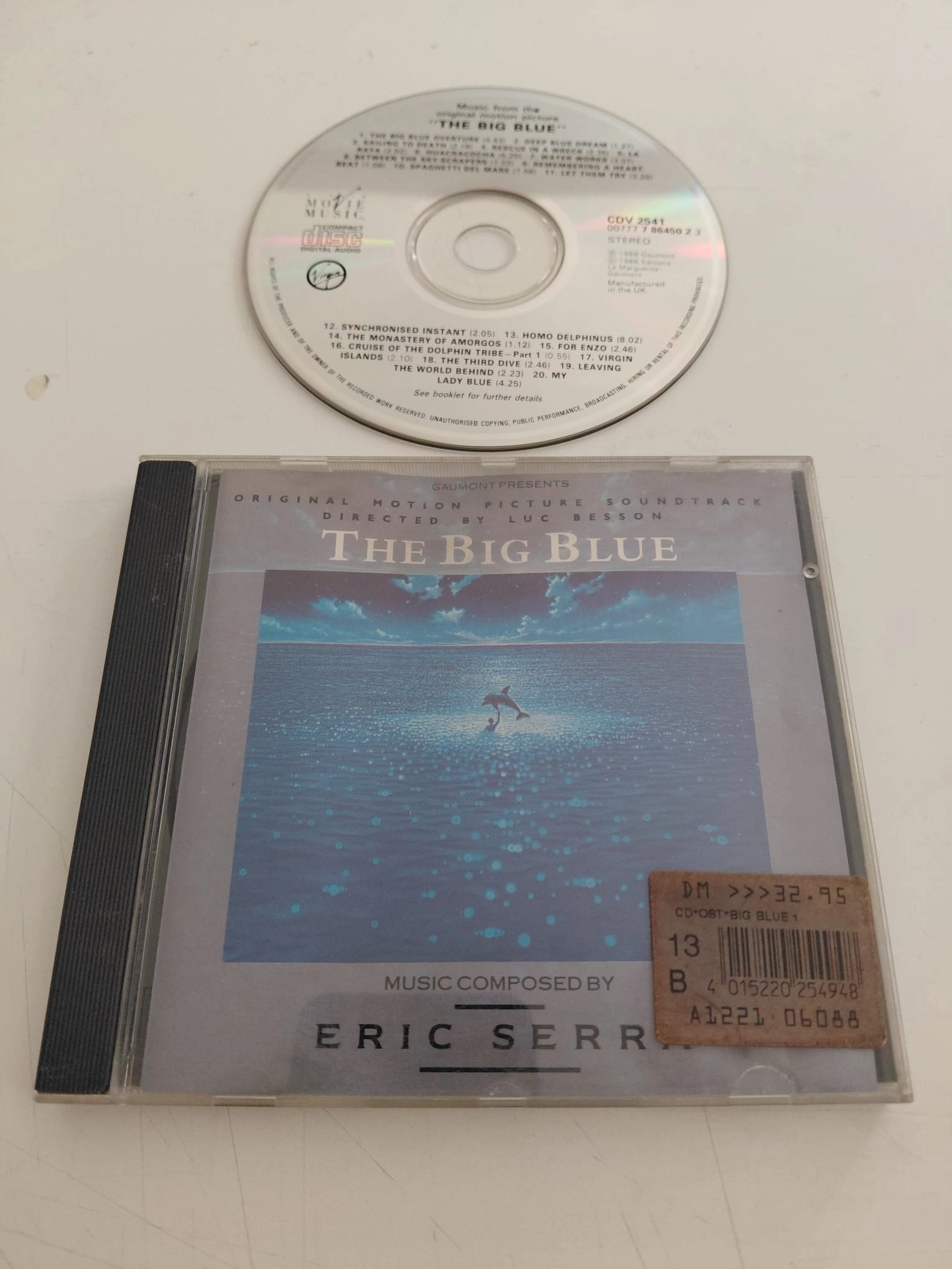 Eric Serra – The Big Blue ( Soundtrack ) – 1988 İngiltere Basım - CD Albüm-2.el