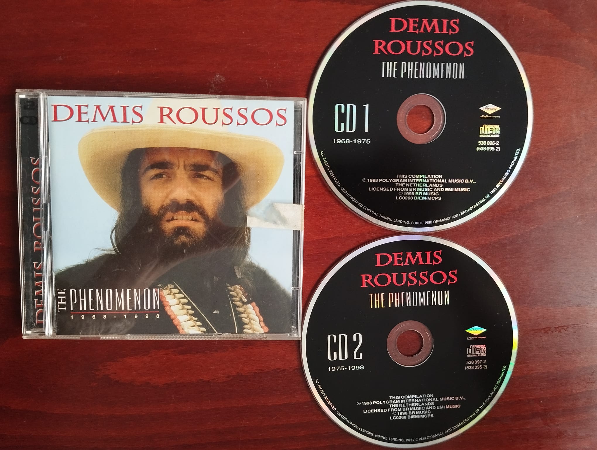 Demis Roussos – The Phenomenon 1968-1998  - 1998  Avrupa Basım 2xCD Albüm-2.el