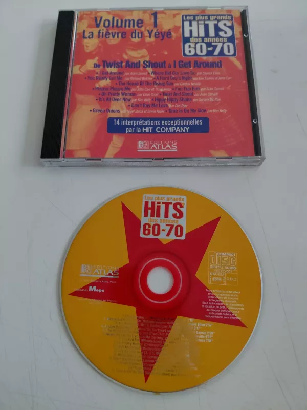 Les Plus Grands Hits Des Années 60-70 - Volume 1 - La Fièvre Du Yéyé   - CD Albüm-2.el