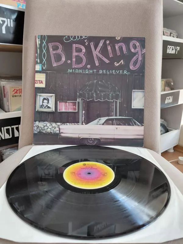 B.B. King – Midnight Believer - 1978 Japonya Basım Albüm LP Plak-2.el