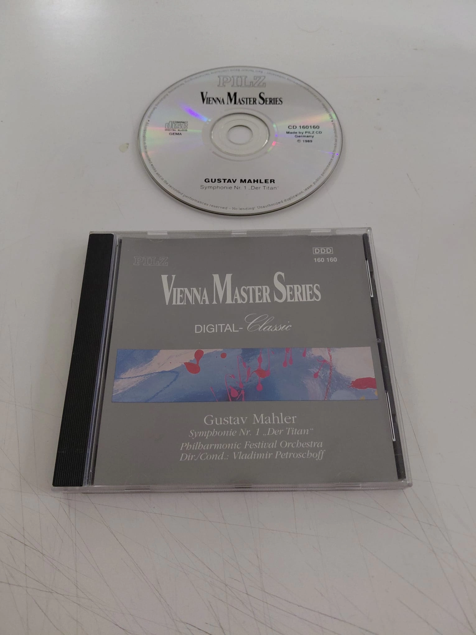 Gustav Mahler ‎–  Symphonie Nr. 1 „Der Titan’’ – 1991  Almanya  Basım - CD Albüm-2.el