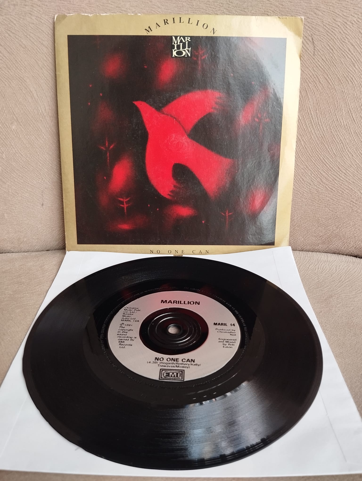 MARILLION - No One Can / A Collection  - 1991 İngiltere  Basım 45 LİK PLAK 2.el