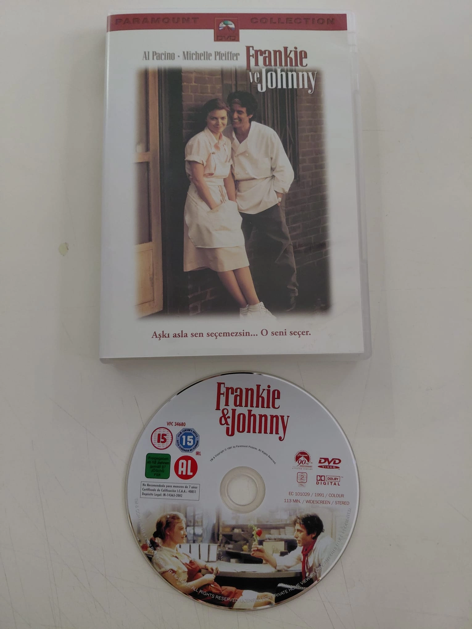 Frankie ve Johnny - Al Pacino / Michelle Pfeiffer - DVD Film-2.el