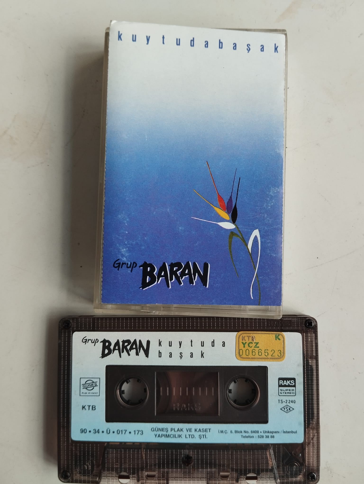 Grup Baran – Kuytuda Başak  - 1990 Türkiye Basım 2. El Kaset Albüm/Kağıt Baskı