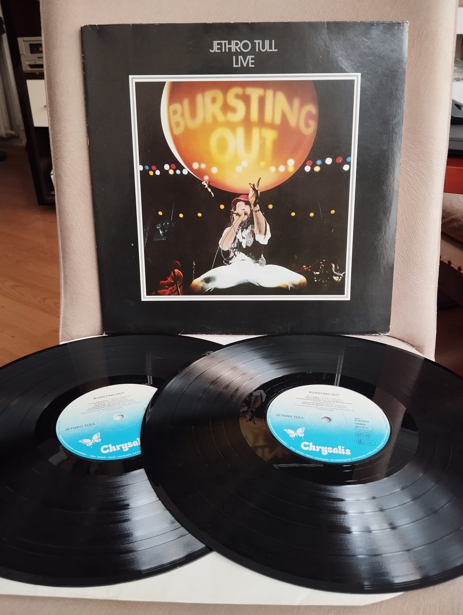 Jethro Tull – Live - Bursting Out - 1978 Almanya Basım Double 2XLP Plak