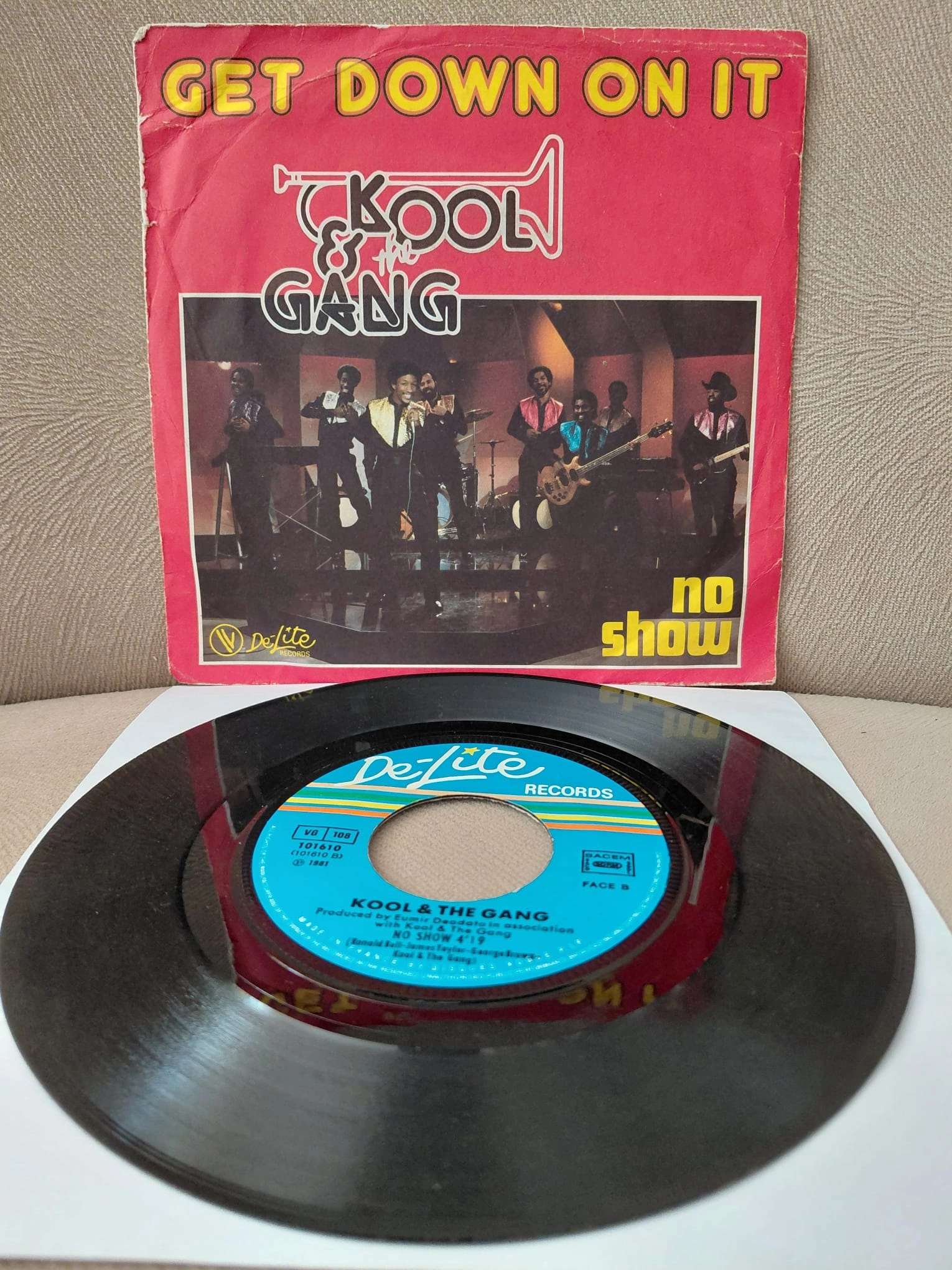 Kool & The Gang  –  Get Down On It -  1981  Fransa Basım 45 lik Plak
