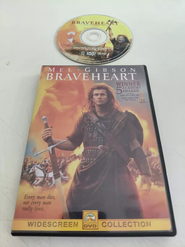 BRAVEHEART  - Mel Gibson  -DVD Film /1. Bölge-Türkçe altyazı yoktur-2.el