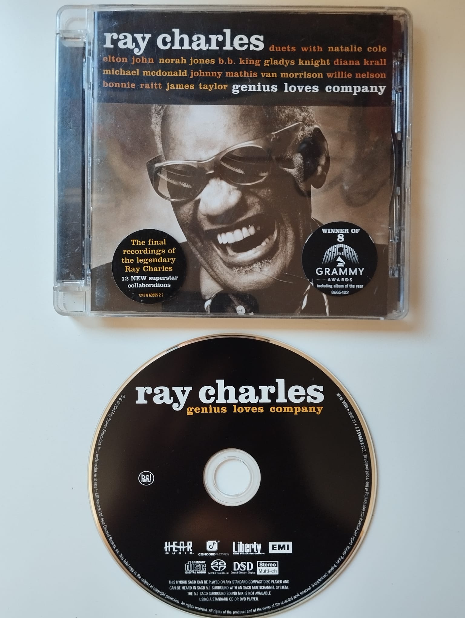 Ray Charles – Genius Loves Company - 2004 Avrupa Basım - 2. El CD Albüm