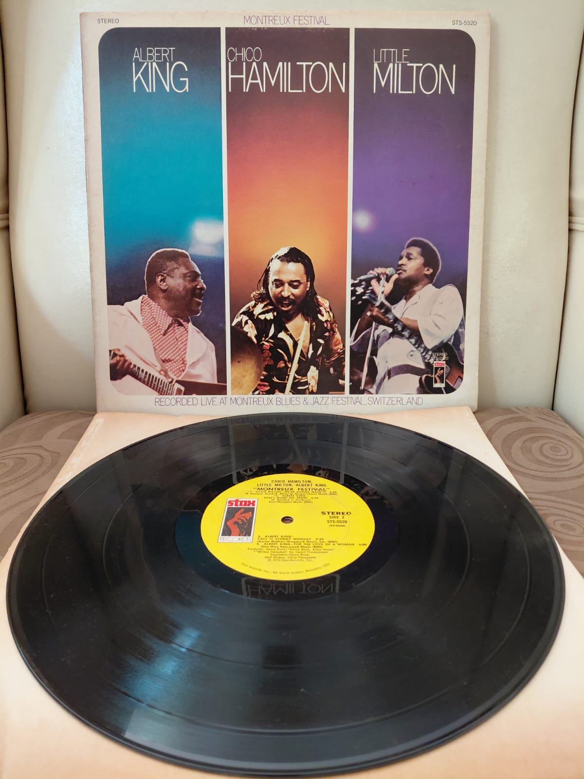 Albert King / Chico Hamilton /Little Milton – Montreux Festival - 1974 USA Basım LP Plak Albüm-2.el