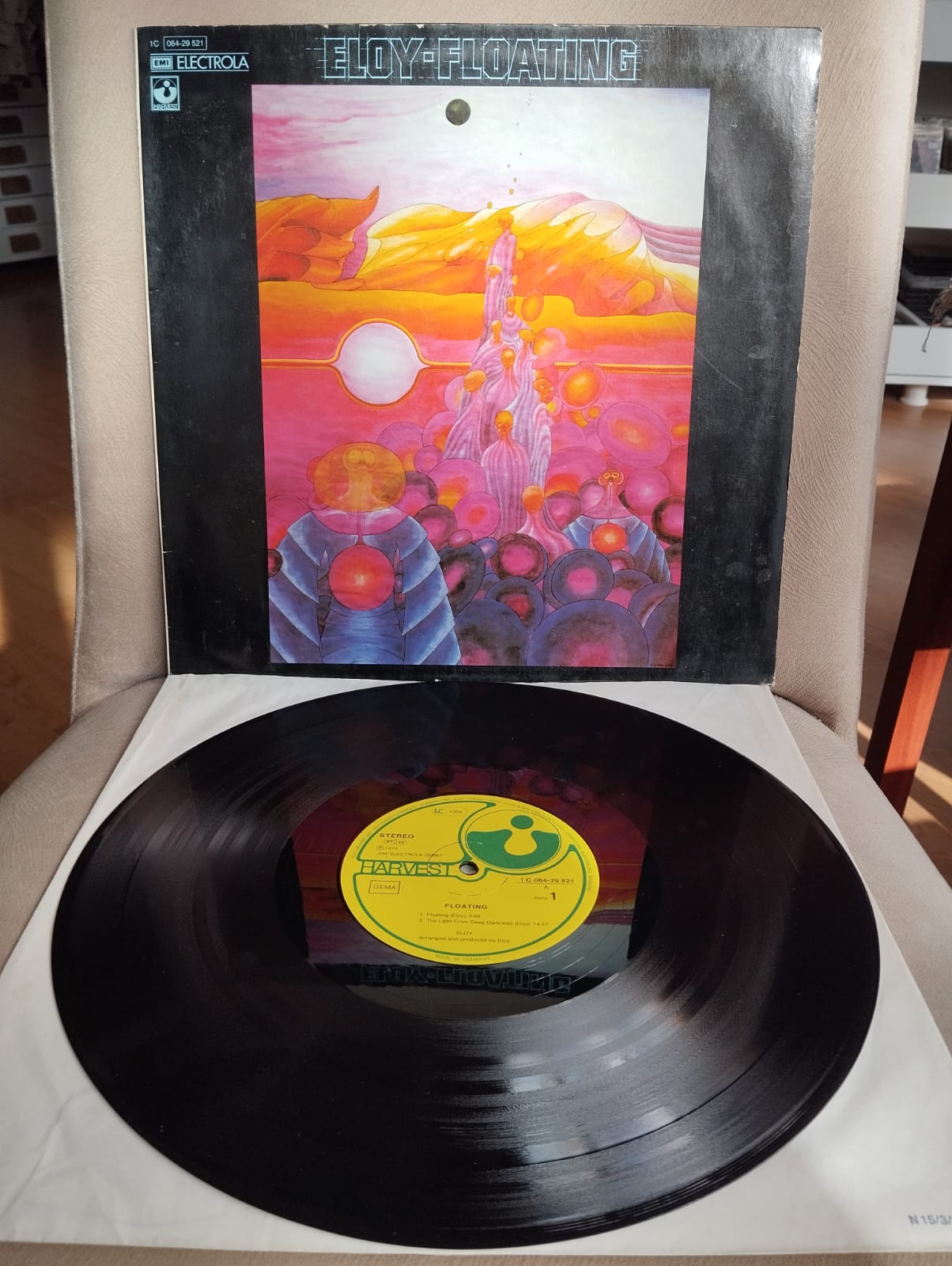 Eloy – Floating - 1977 Almanya Basım 33 Lük LP Albüm Plak