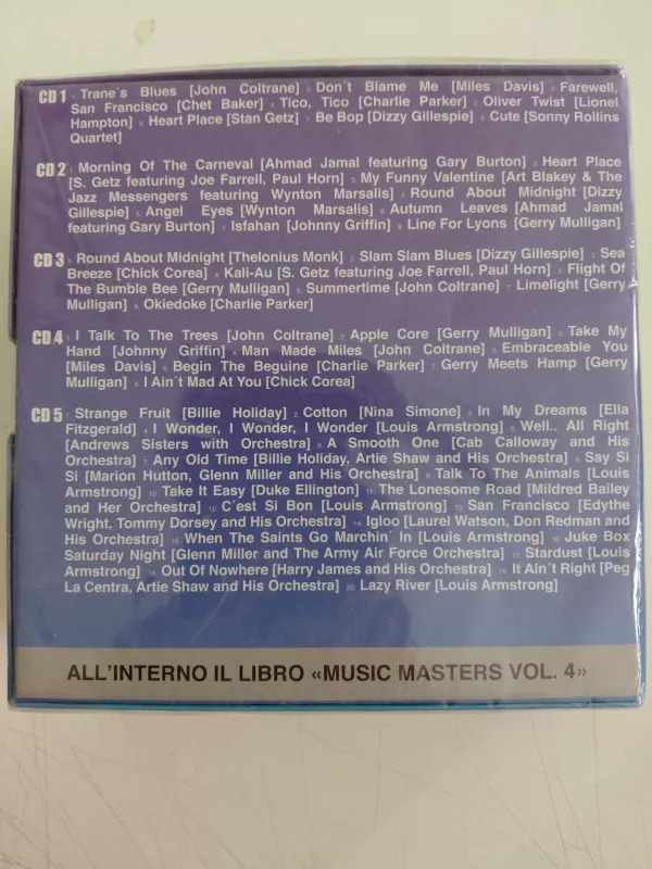 The History Of Jazz Leaders (John Coltrane ,Miles Davis,Ahmad Jamal...) - 5xCD Box Set/Jelatinli