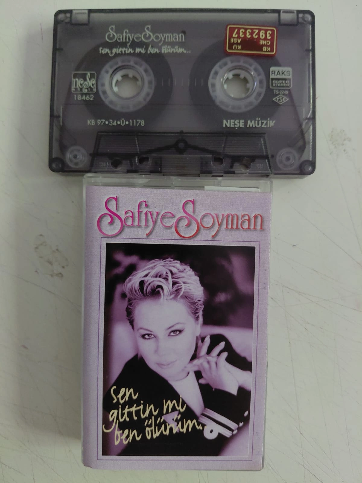 Safiye Soyman – Sen Gittin Mi Ben Ölürüm - 1997 Türkiye Basım Kaset Albüm-2.el