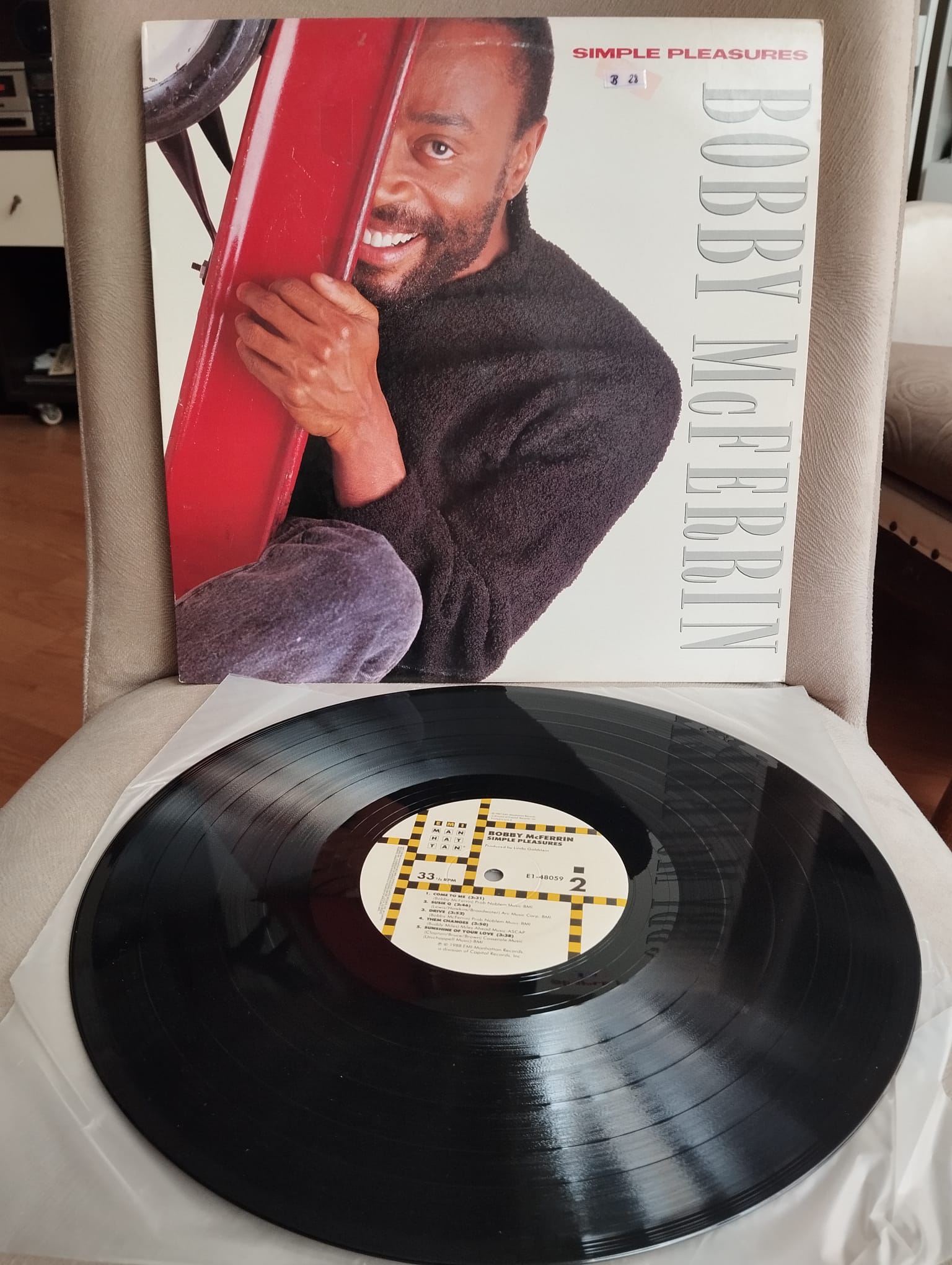 Bobby McFerrin – Simple Pleasures - 1988 Amerika Basım LP Plak Albüm-2.el