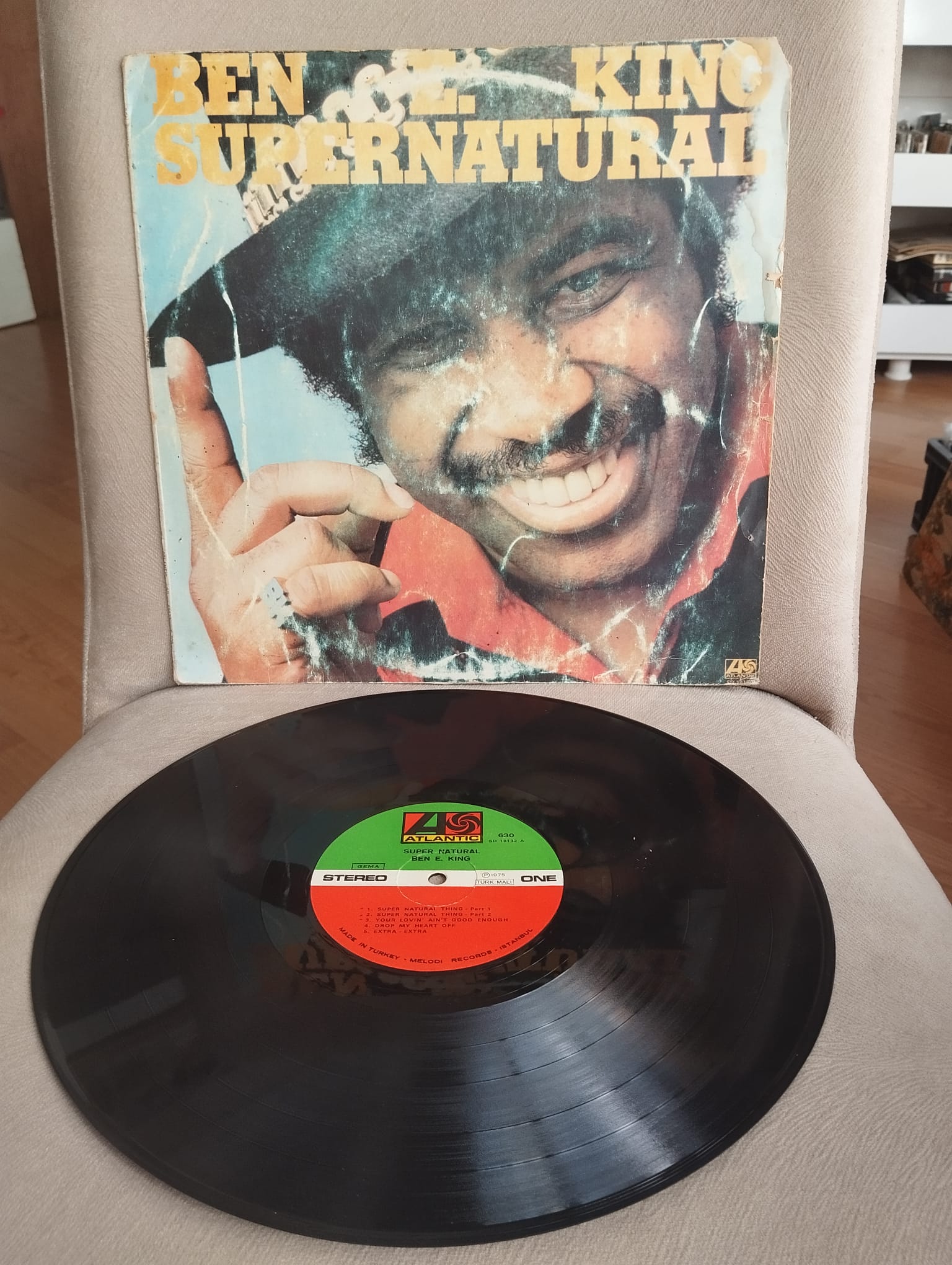 Ben E. King – Supernatural - 1975 Türkiye Basım 33 lük Plak - Lp Albüm