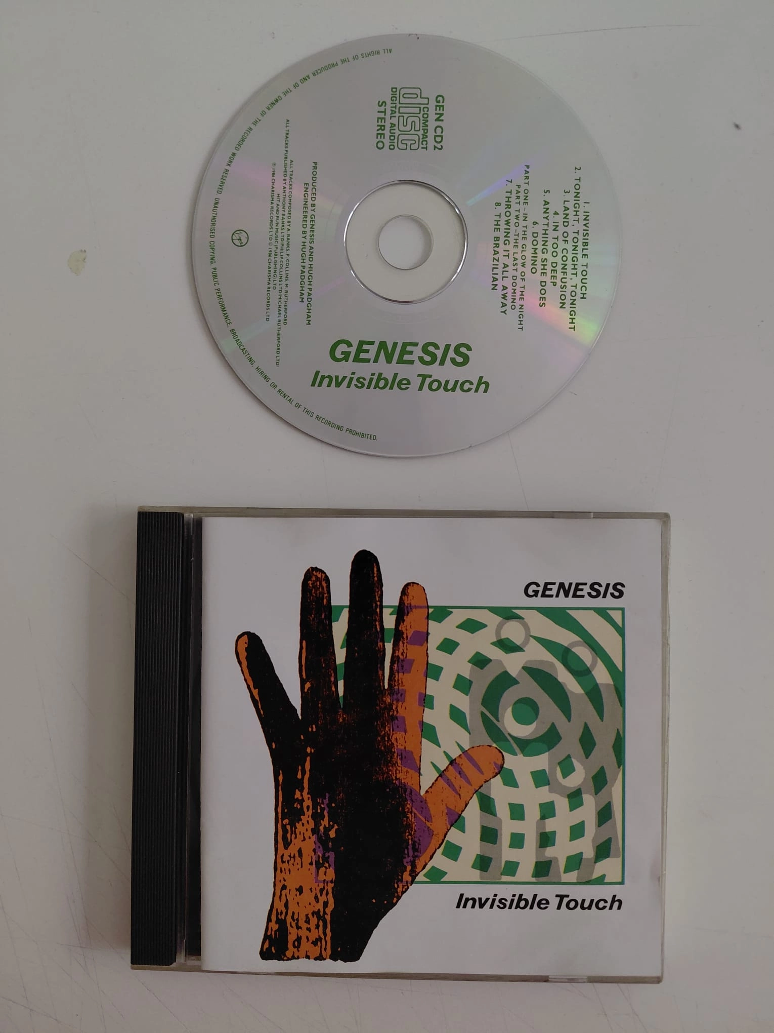 Genesis – Invisible Touch - 1986 İngiltere Basım - CD Albüm-2.el
