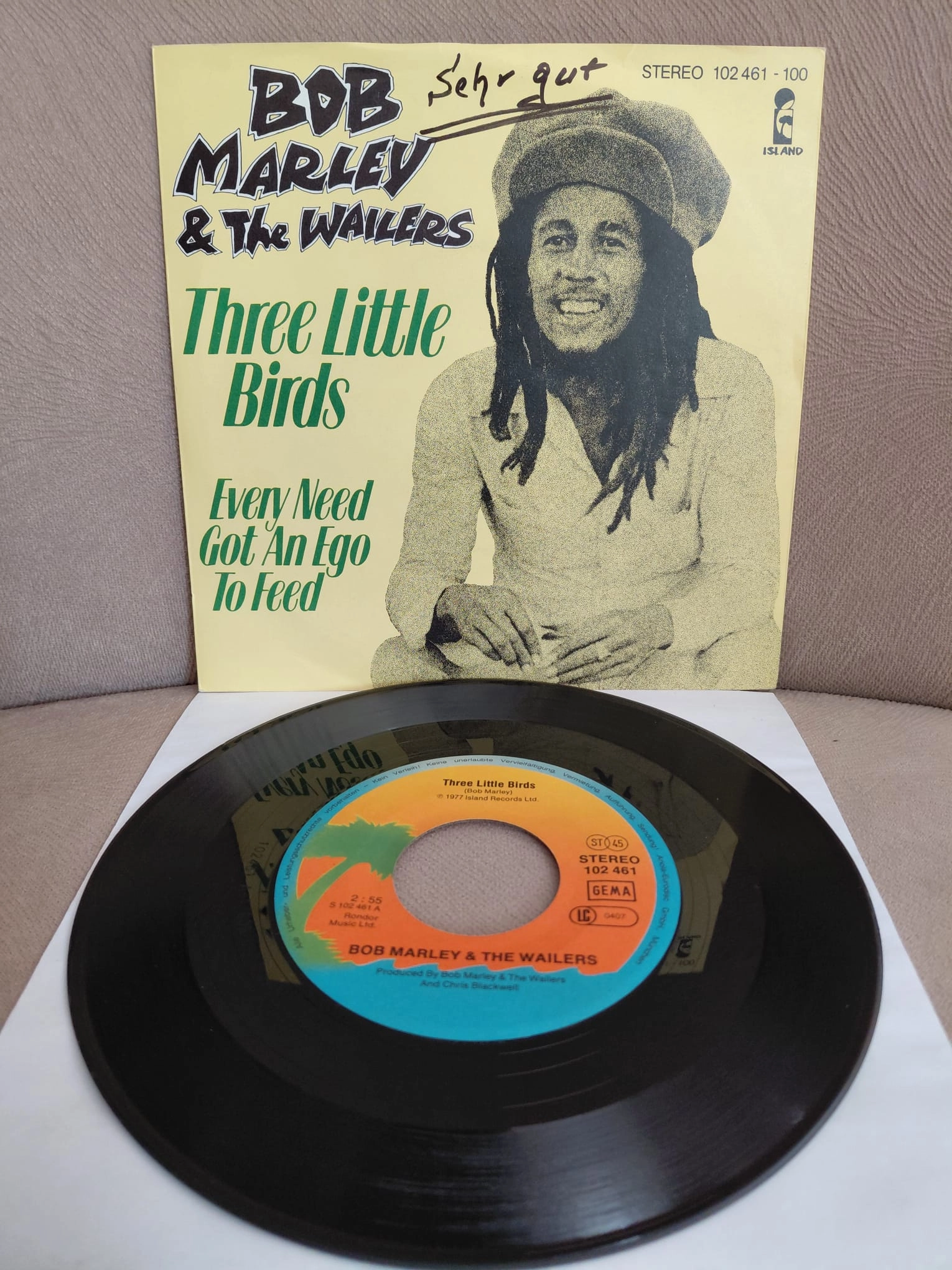 Bob Marley & The Wailers – Three Little Birds - 1980 Almanya Basım 45’lik Plak-2.el