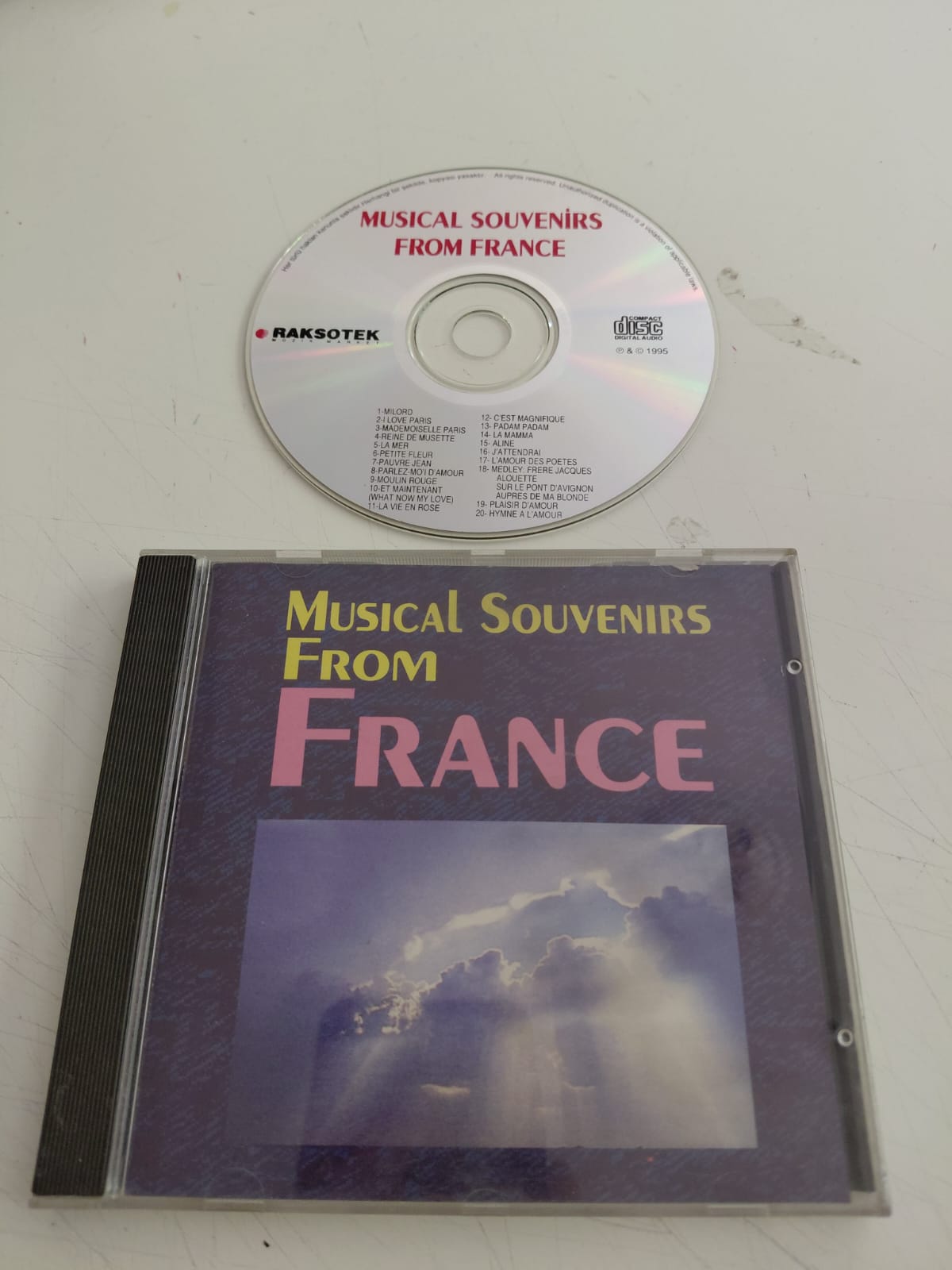 Musical Souvenirs From FRANCE -  Türkiye Basım - CD Albüm-2.el