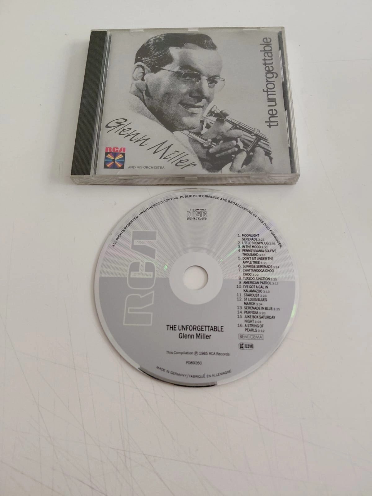 Glenn Miller And His Orchestra – The Unforgettable - 1985  Avrupa Basım CD Albüm-2.el