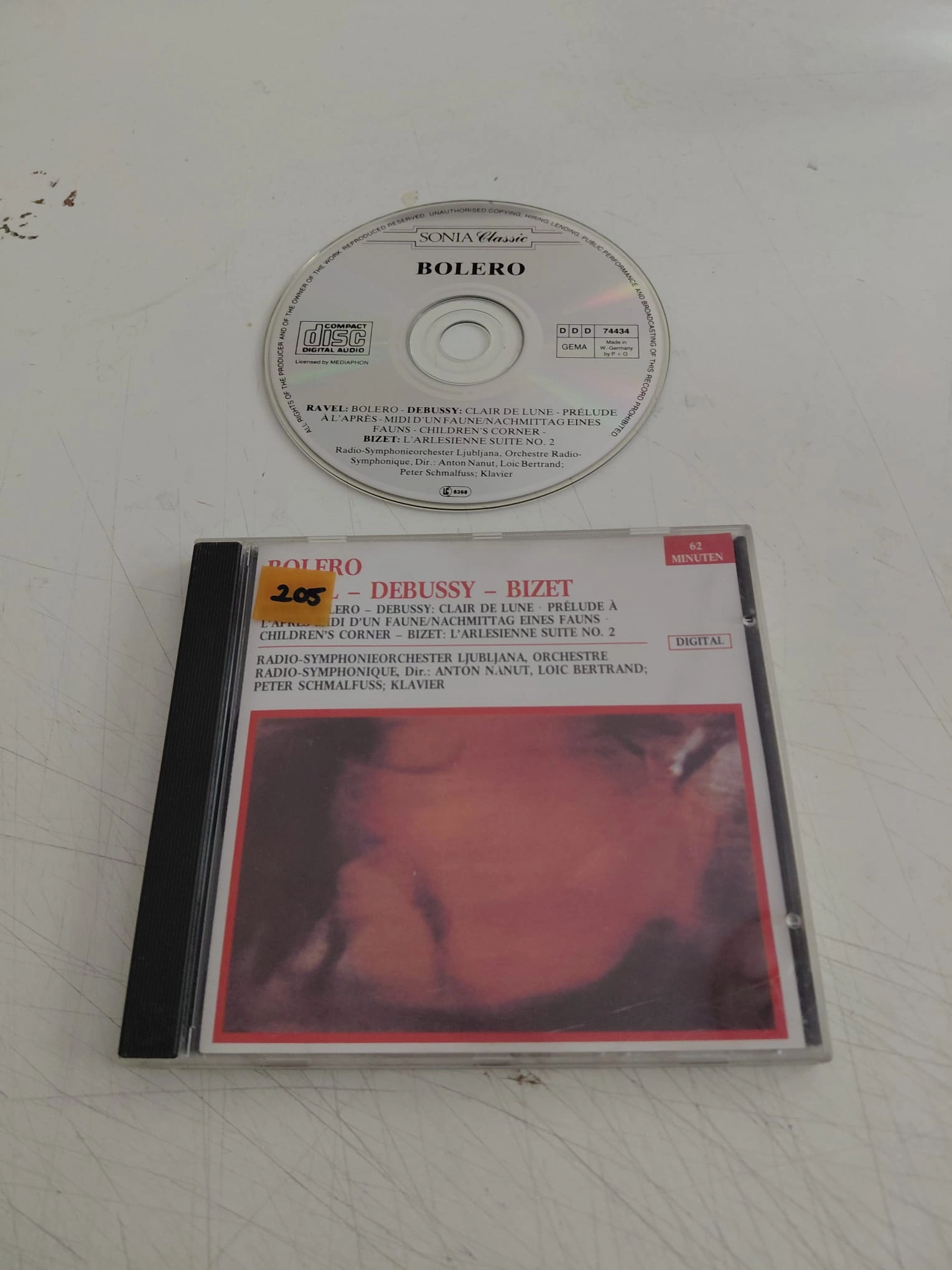 Maurice Ravel, Claude Debussy, Georges Bizet – Bolero - 1988 Almanya Basım CD Albüm-2.el