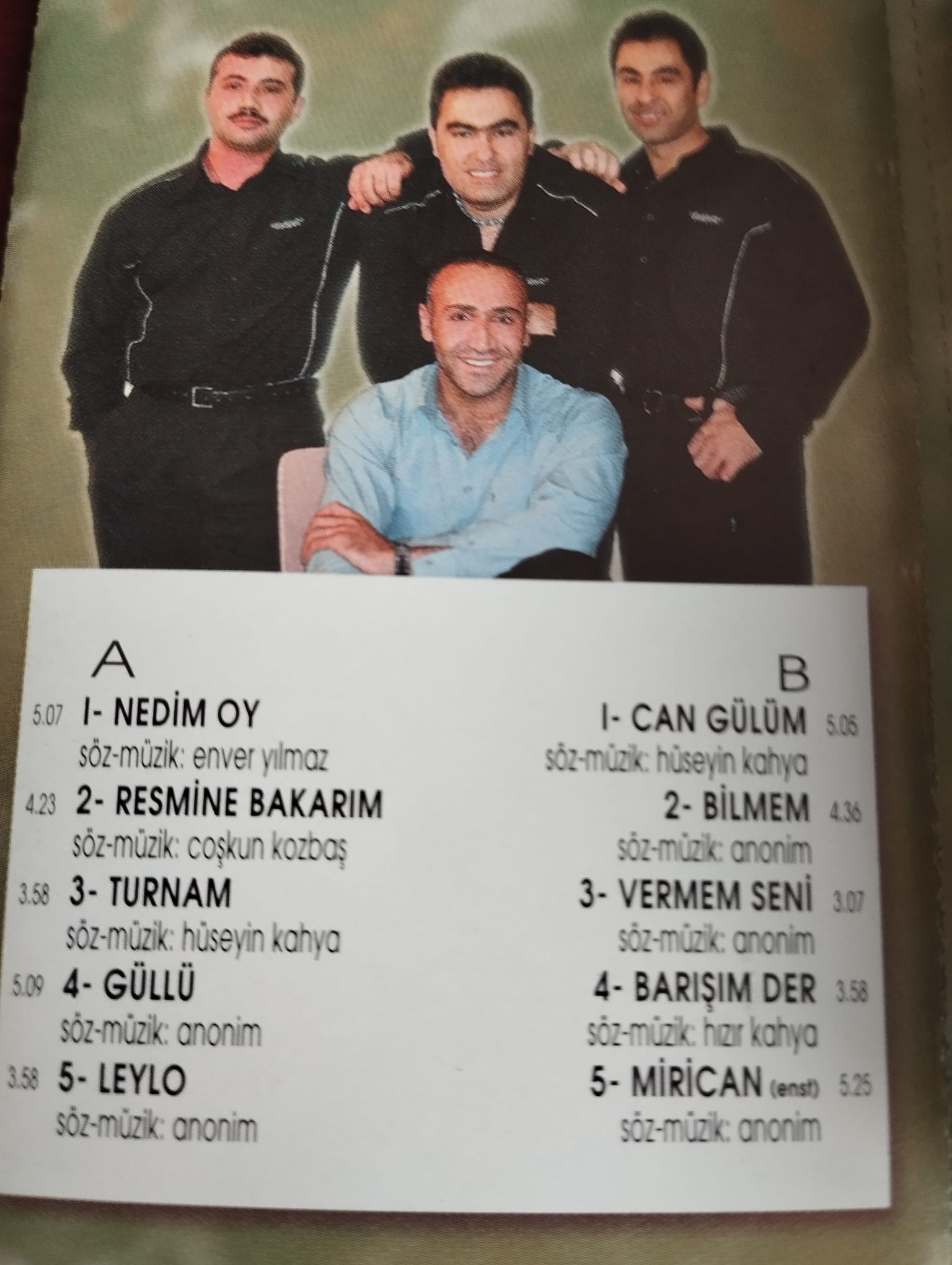 GRUP BARIŞIM –  Can Gülüm -   Almanya Basım  Kaset / Akbaş Müzik-2.el