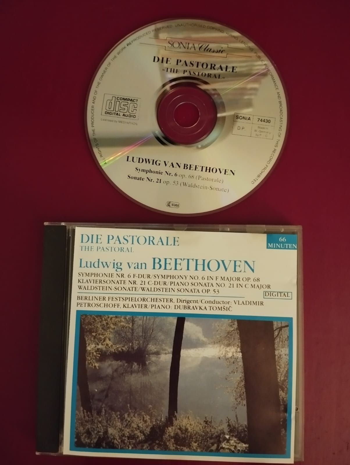 Beethoven – Die Pastorale  - Almanya  Basım CD  Albüm -2.El