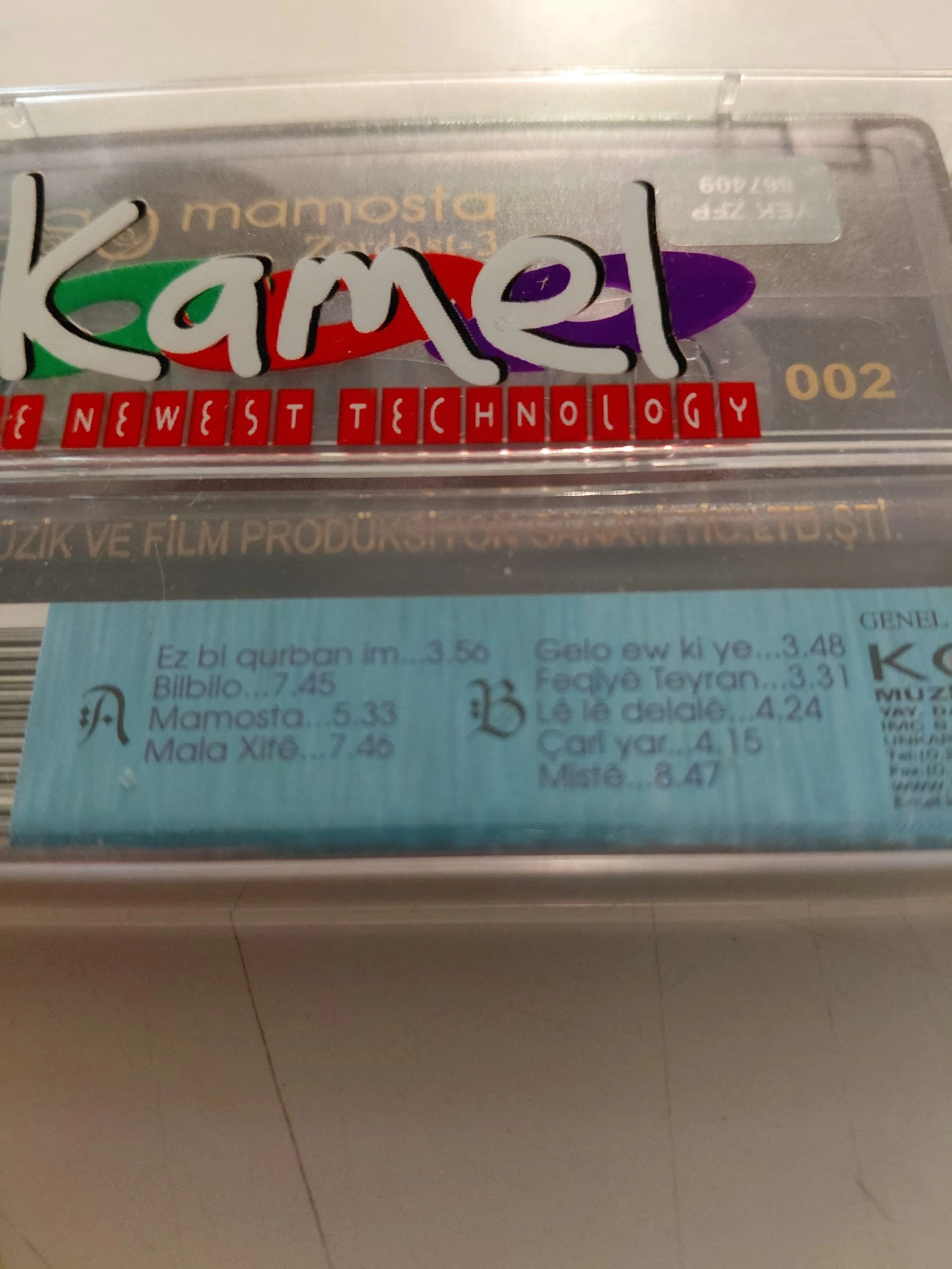 REŞO  -  Mamosta Zerdüşt -3 -  Türkiye  Basım Kaset Albüm /Açılmamış Ambalajlı (Kürtçe)