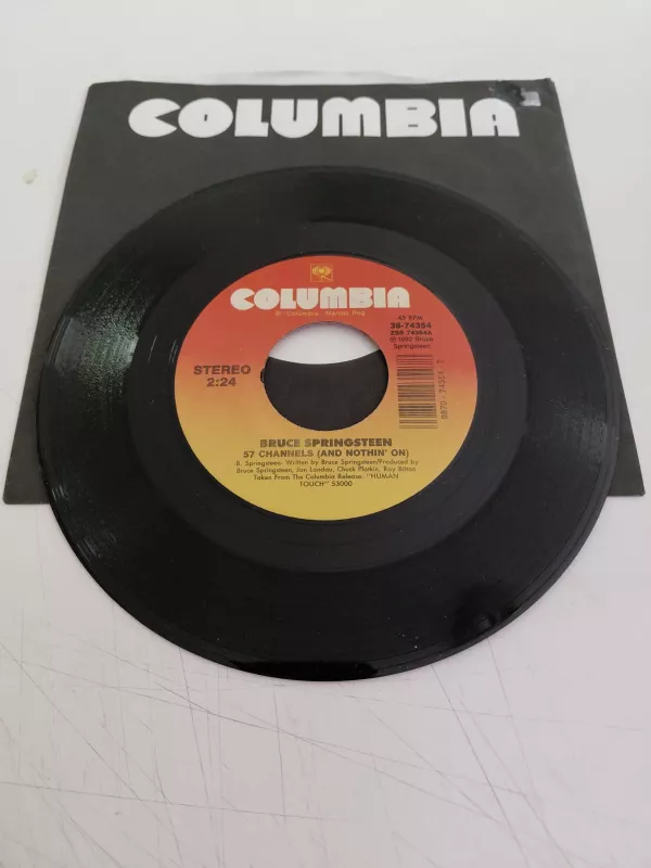 Bruce Springsteen – 57 Channels (And Nothin’ On) -  1992 USA Basım 45lik Plak-2.el