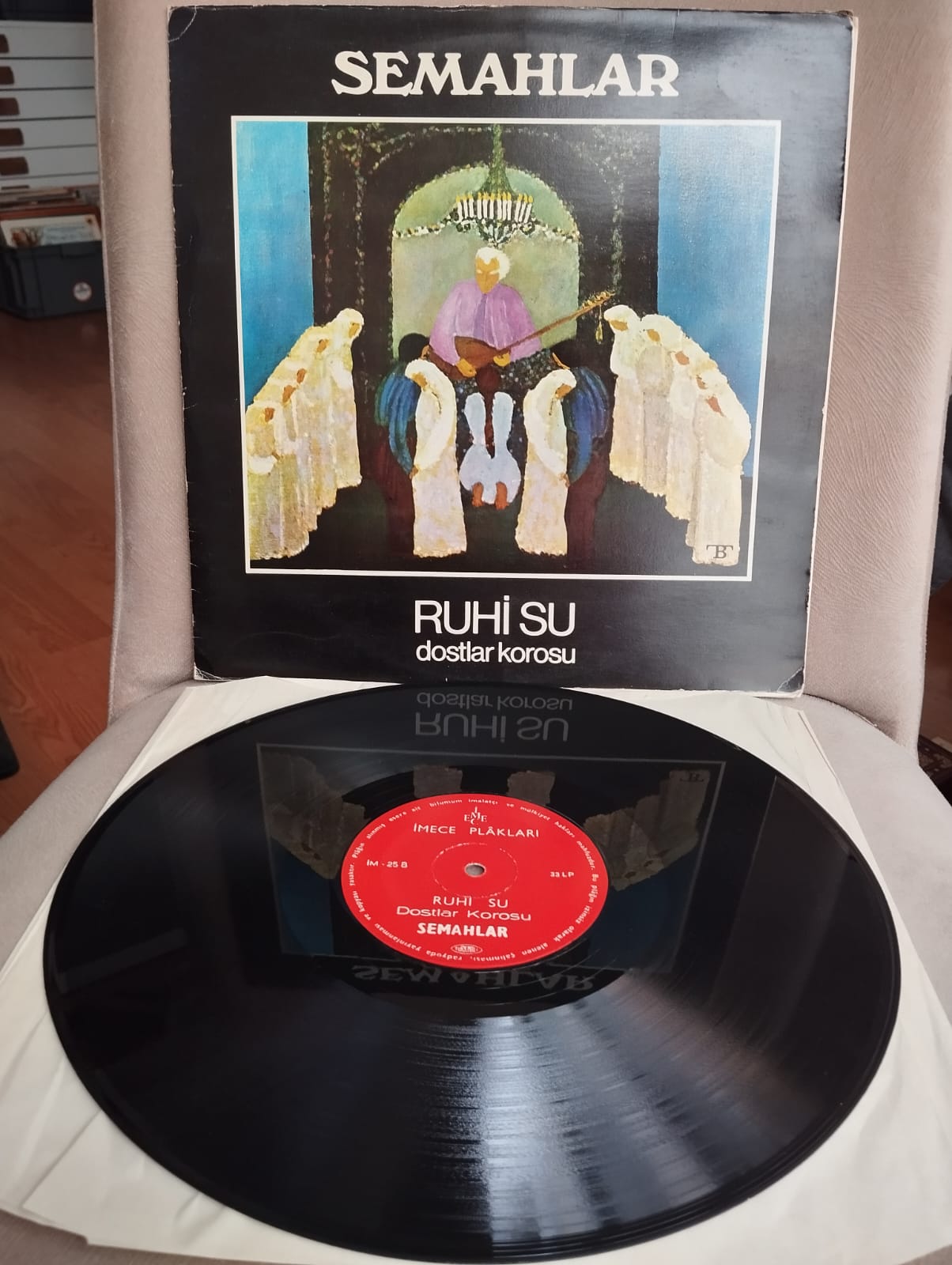 Ruhi Su & Dostlar Korosu – Semahlar - 1977 Türkiye Basım 33 lük Plak - LP Albüm-2.EL