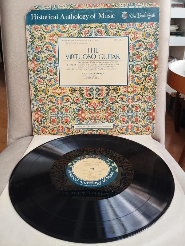 The Virtuoso Guitar / Vivaldi, Kohaut - 1973 İngiltere Basım LP Albüm - 33 Lük Plak