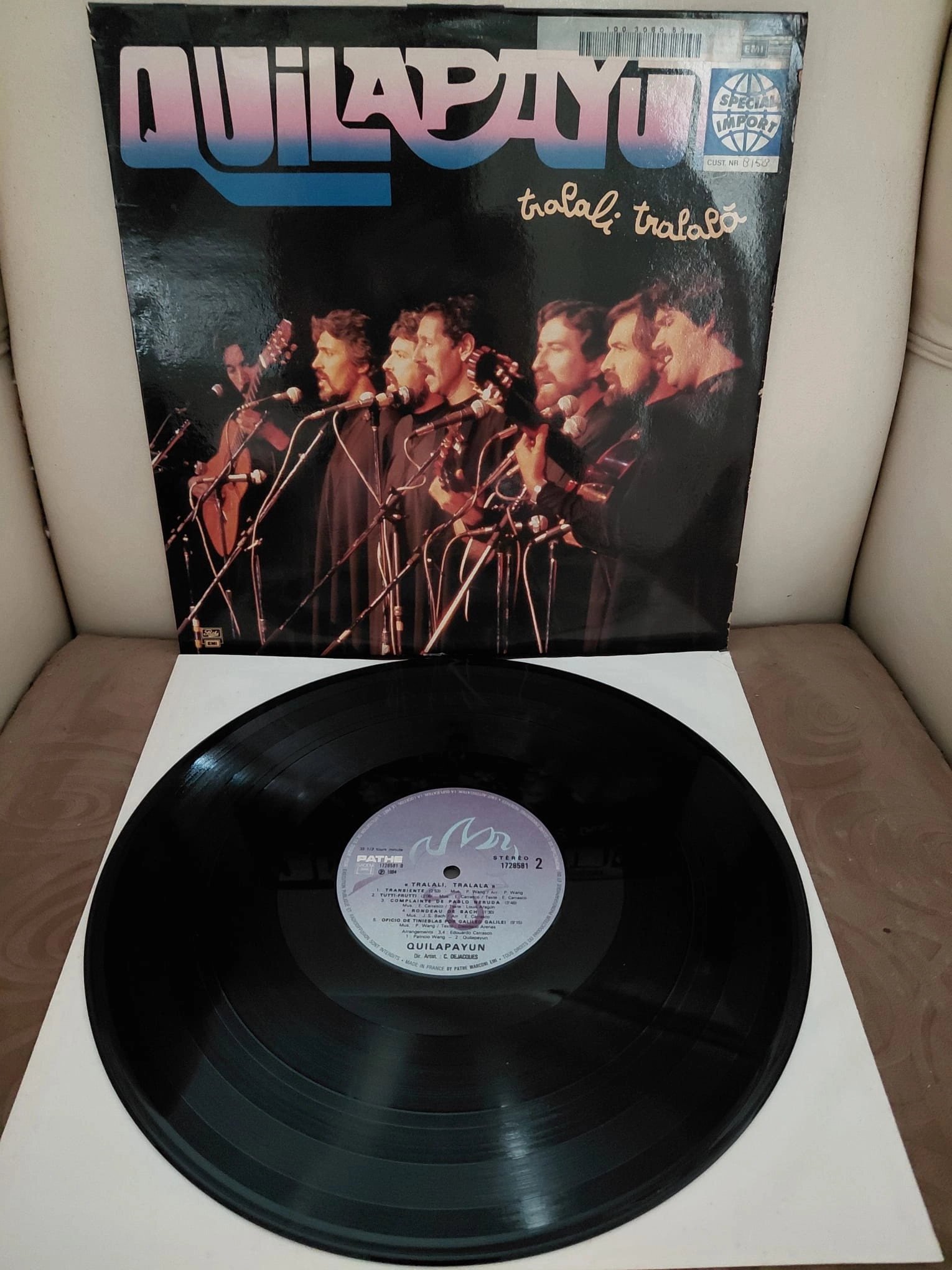 QUILAPAYUN - Tralali Tralalá  - 1984  Fransa Basım 33lük LP Albüm