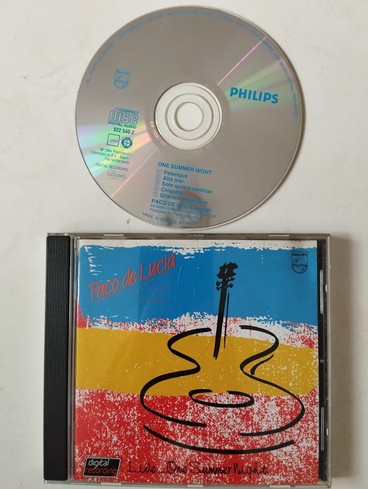 Paco De Lucia Sextet – Live... One Summer Night - Almanya Basım CD Albüm 2. EL
