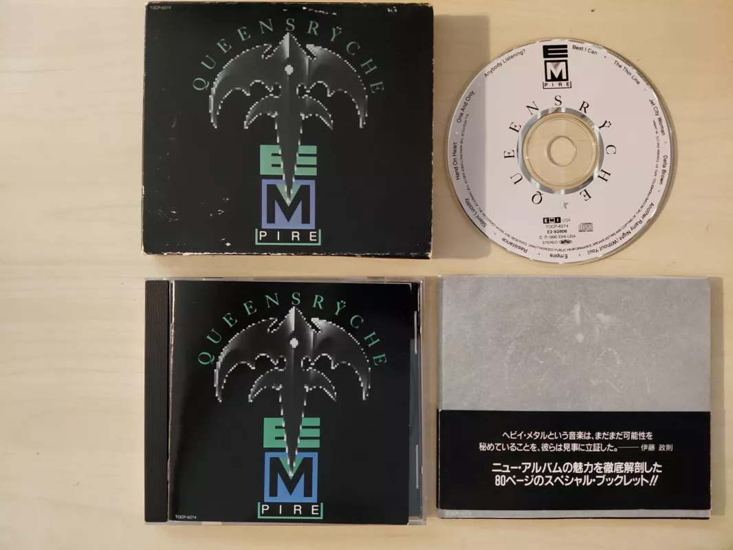 Queensrÿche – Empire - 1990 Japonya Basım CD Albüm-2.el