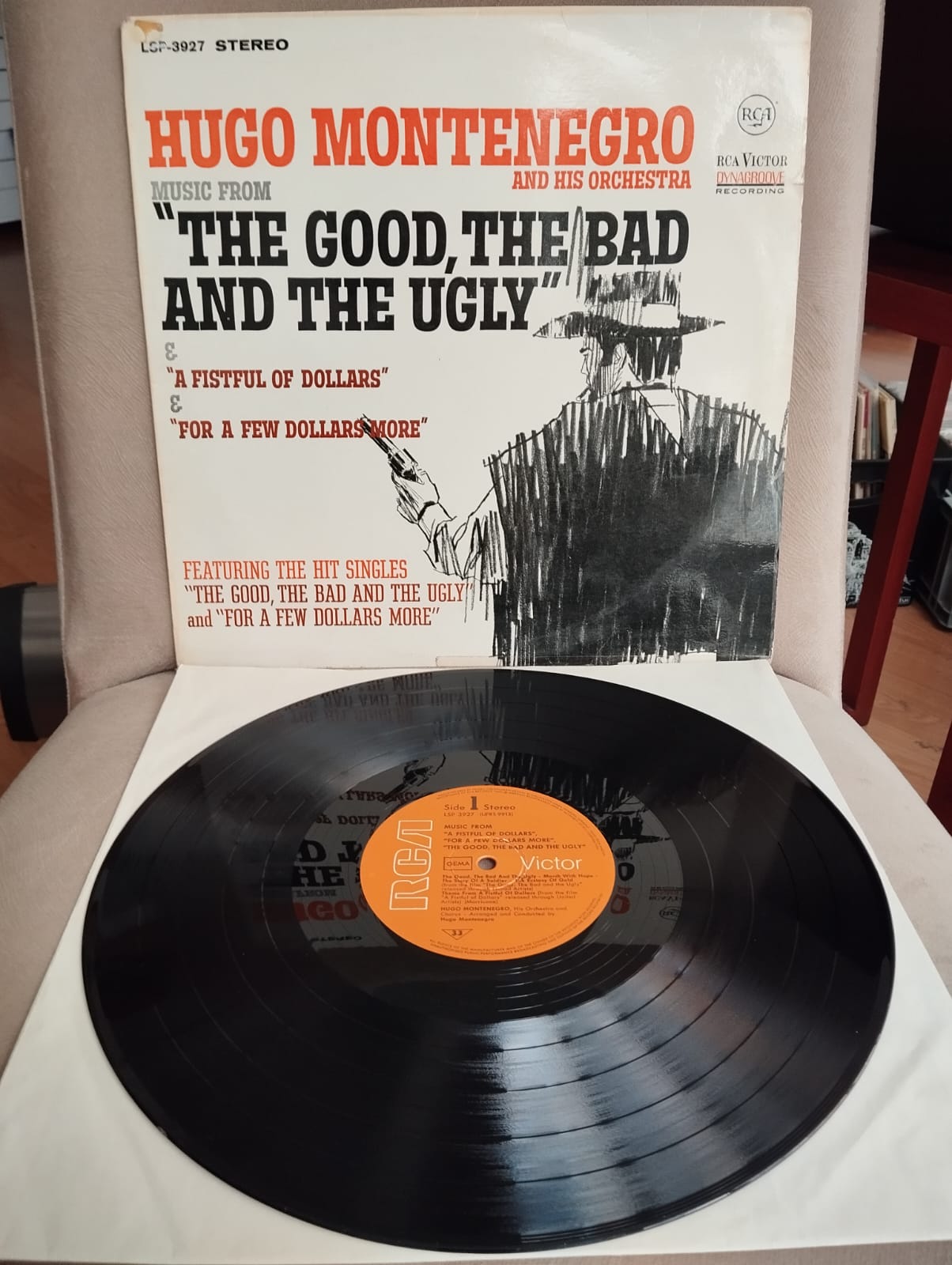 Hugo Montenegro -’’A Fistful Of Dollars’’&’’For A Few Dollars More - 1968 Almanya Basım 33 lük Plak