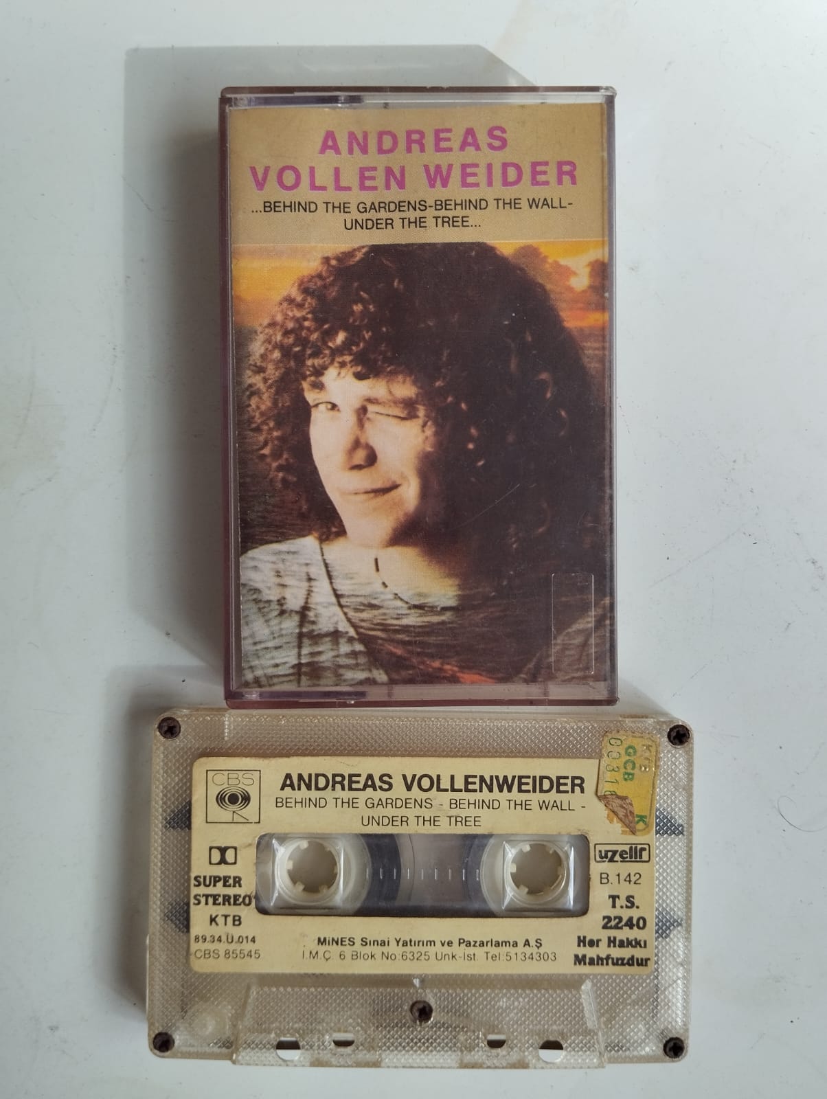 Andreas Vollenweider – ...Behind The Gardens. - 1989 Türkiye Basım 2. El Kaset Albüm (Uzelli)