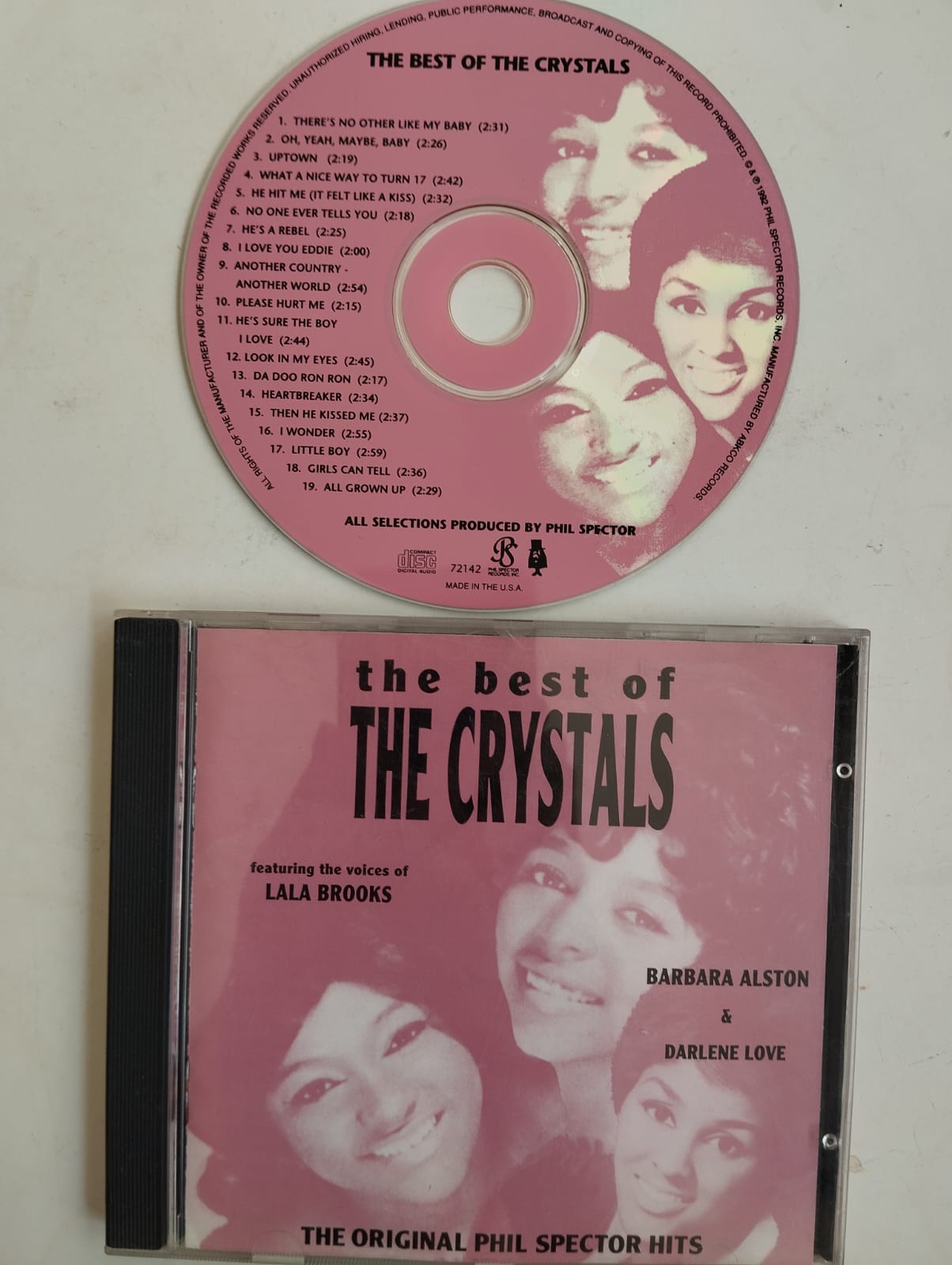 The Crystals – The Best Of The Crystals - 1992 Amerika Basım - 2. El CD Albüm,Promo