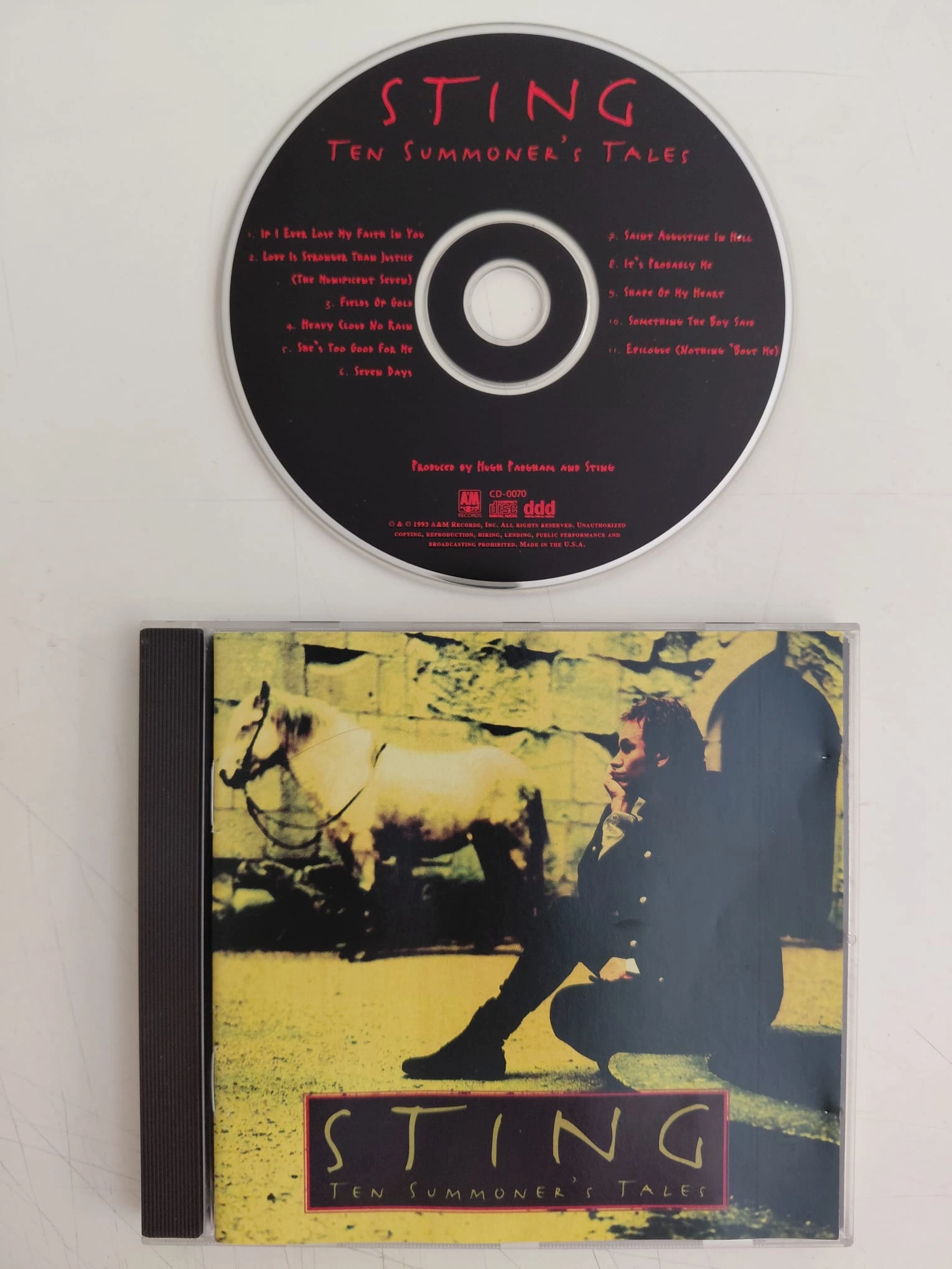 Sting  –  Ten Summoner’s Tales - 1993  USA  Basım - CD Albüm-2.el