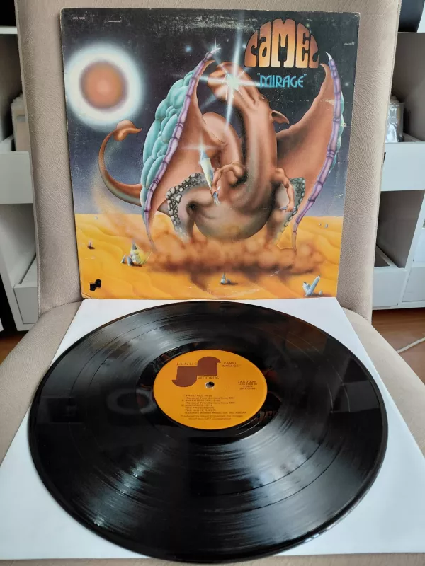 Camel – Mirage - 1974 USA Basım Albüm LP Plak-2.el