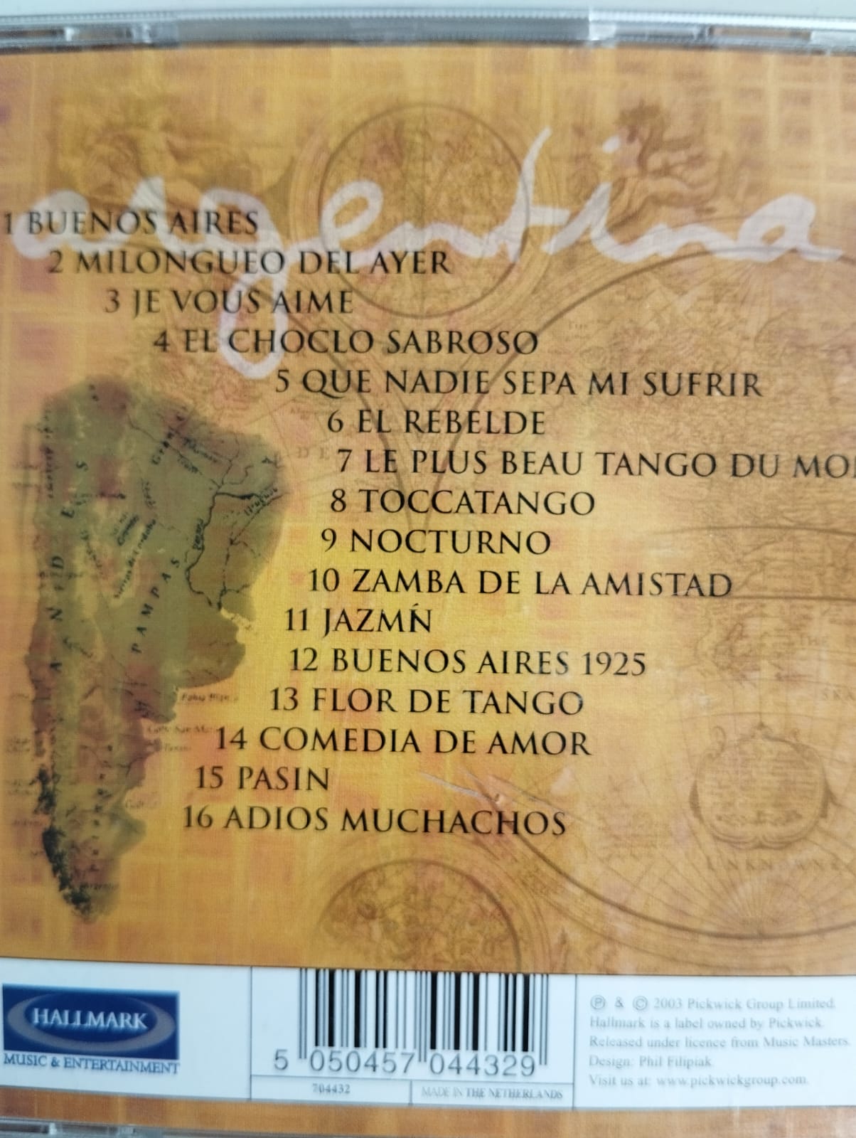 The Music Of Argentina  - 2003 Hollanda Basım - 2. El CD Albüm