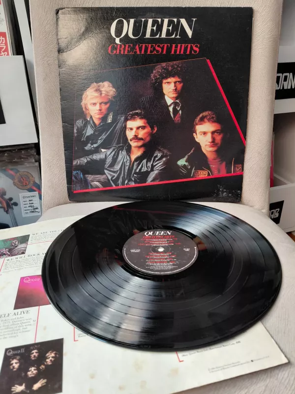 QUEEN – Greatest Hits - 1981 USA Basım 33 Lük LP Albüm Plak-2.el
