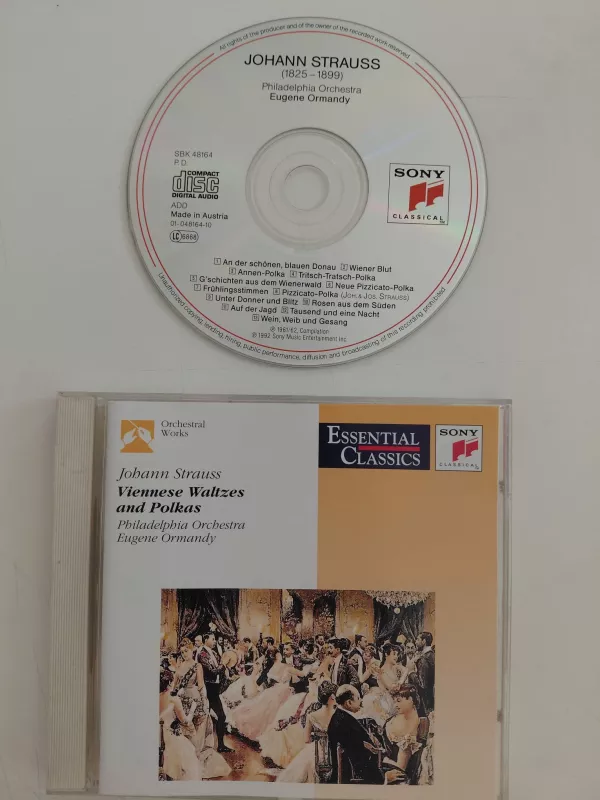 Johann Strauss, Eugene Ormandy – Viennese Waltzes And Polkas - CD Albüm-2.el
